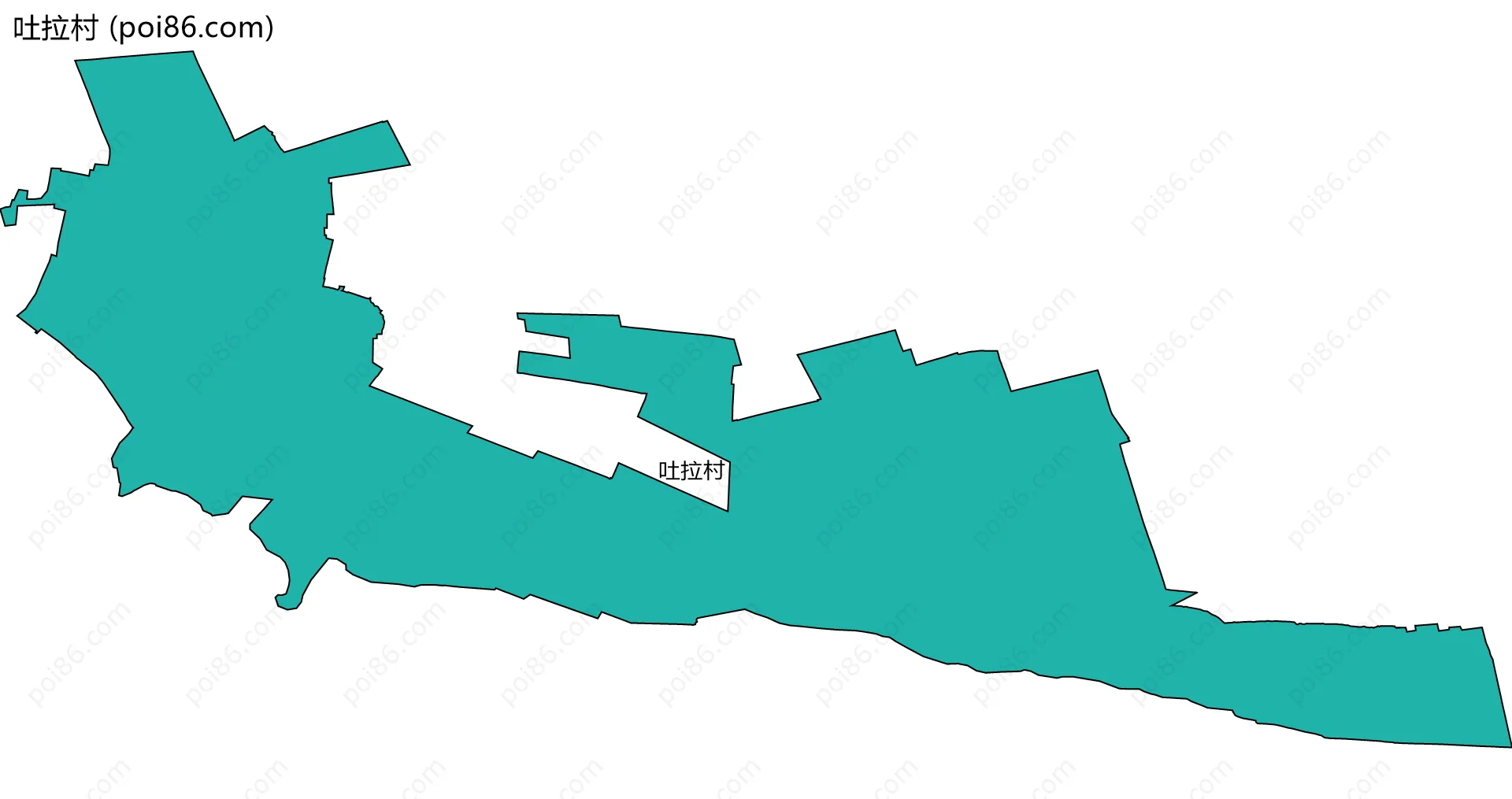 吐拉村边界地图