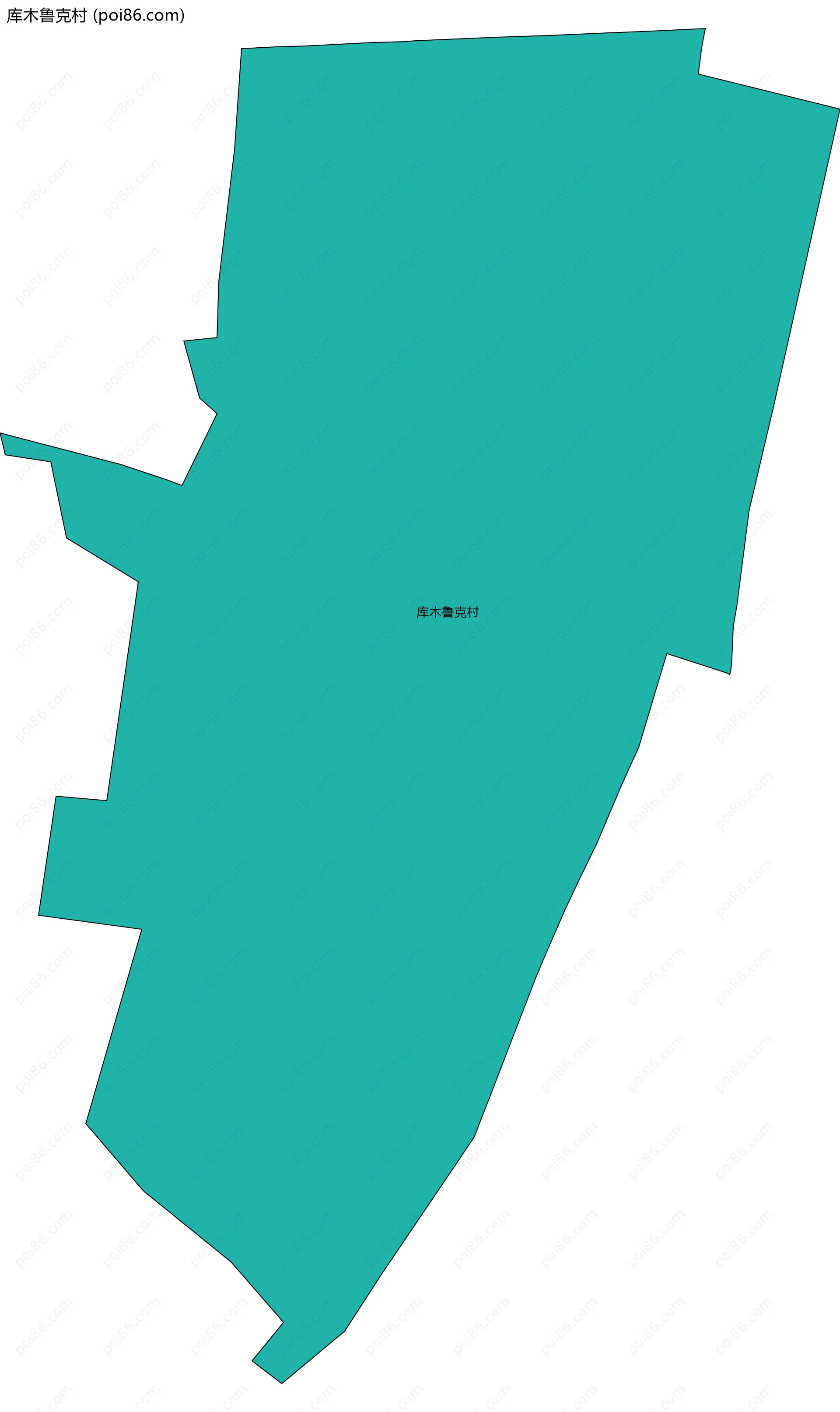 库木鲁克村边界地图