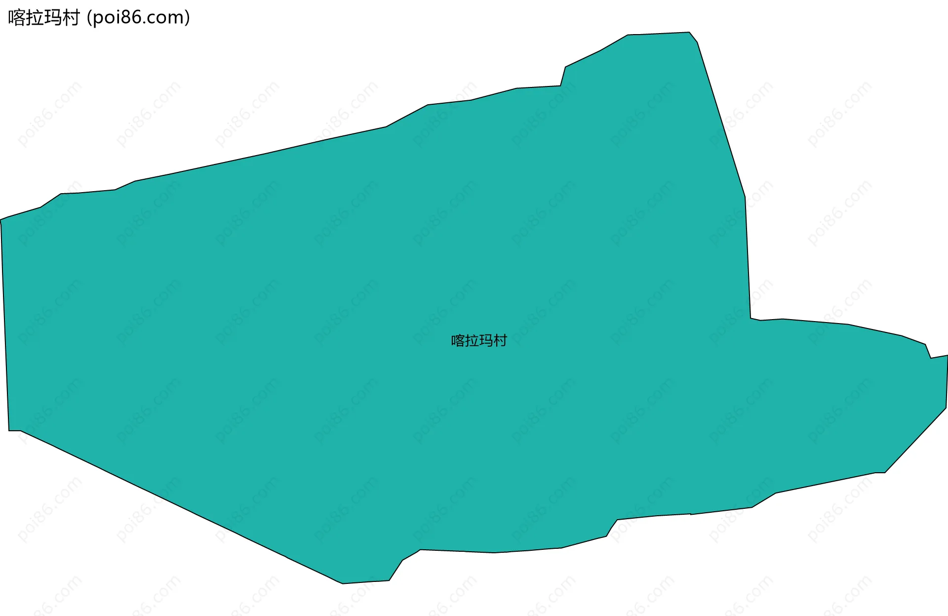 喀拉玛村边界地图