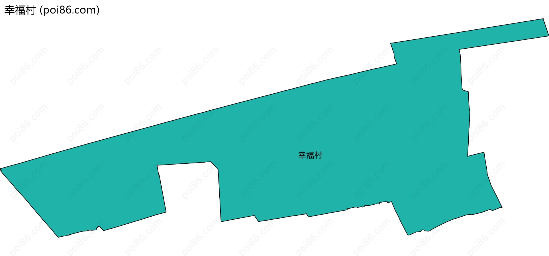 幸福村边界地图