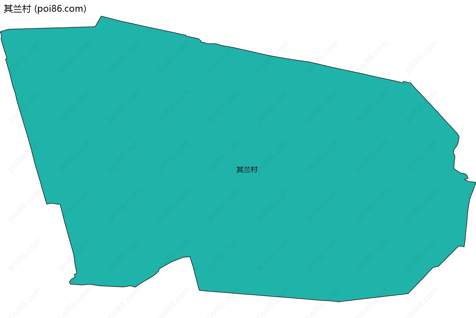 其兰村边界地图