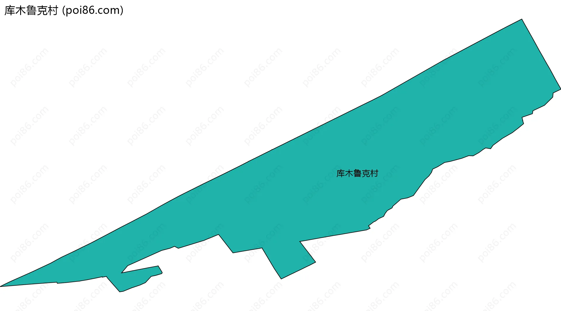 库木鲁克村边界地图