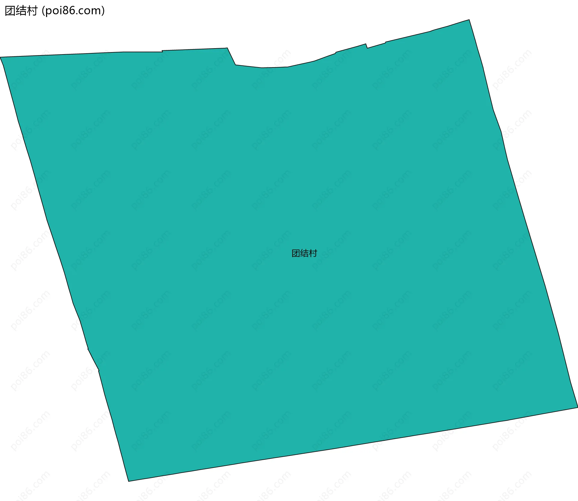 团结村边界地图