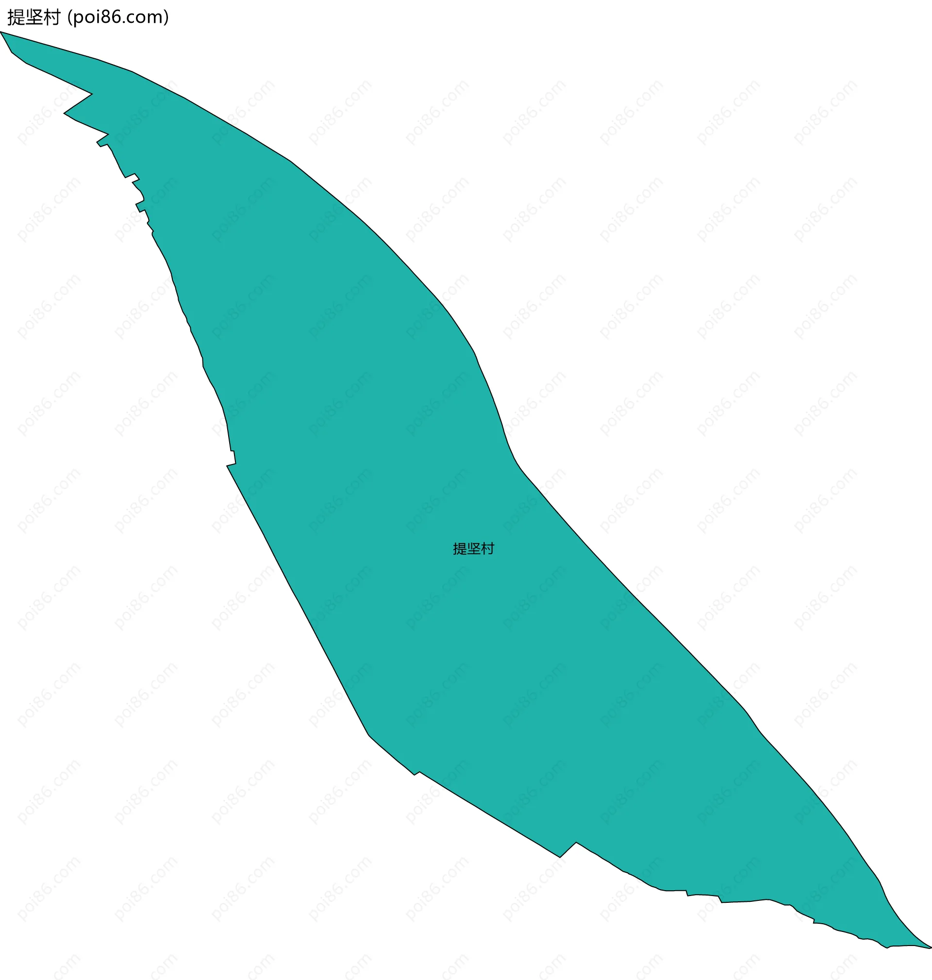 提坚村边界地图