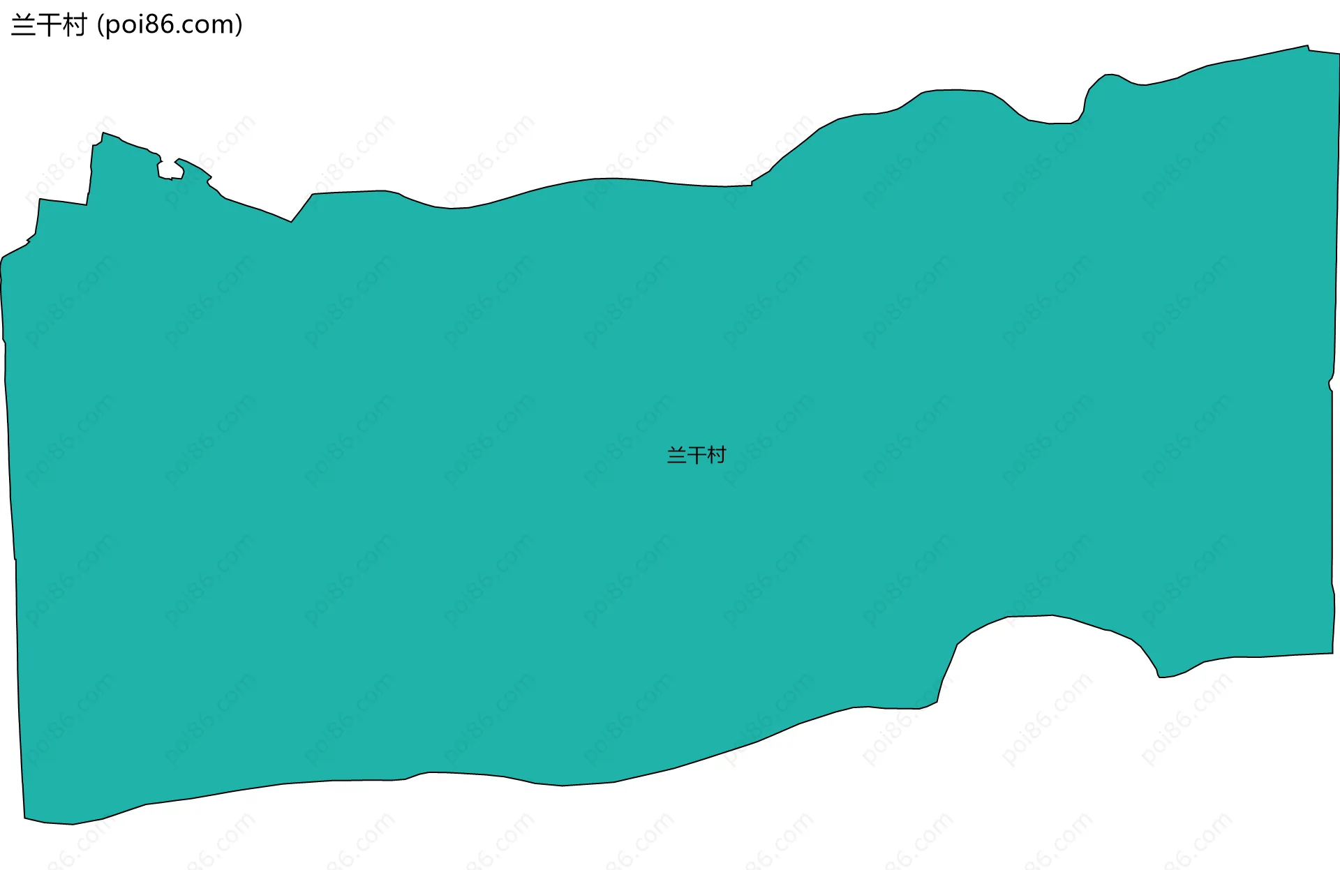 兰干村边界地图