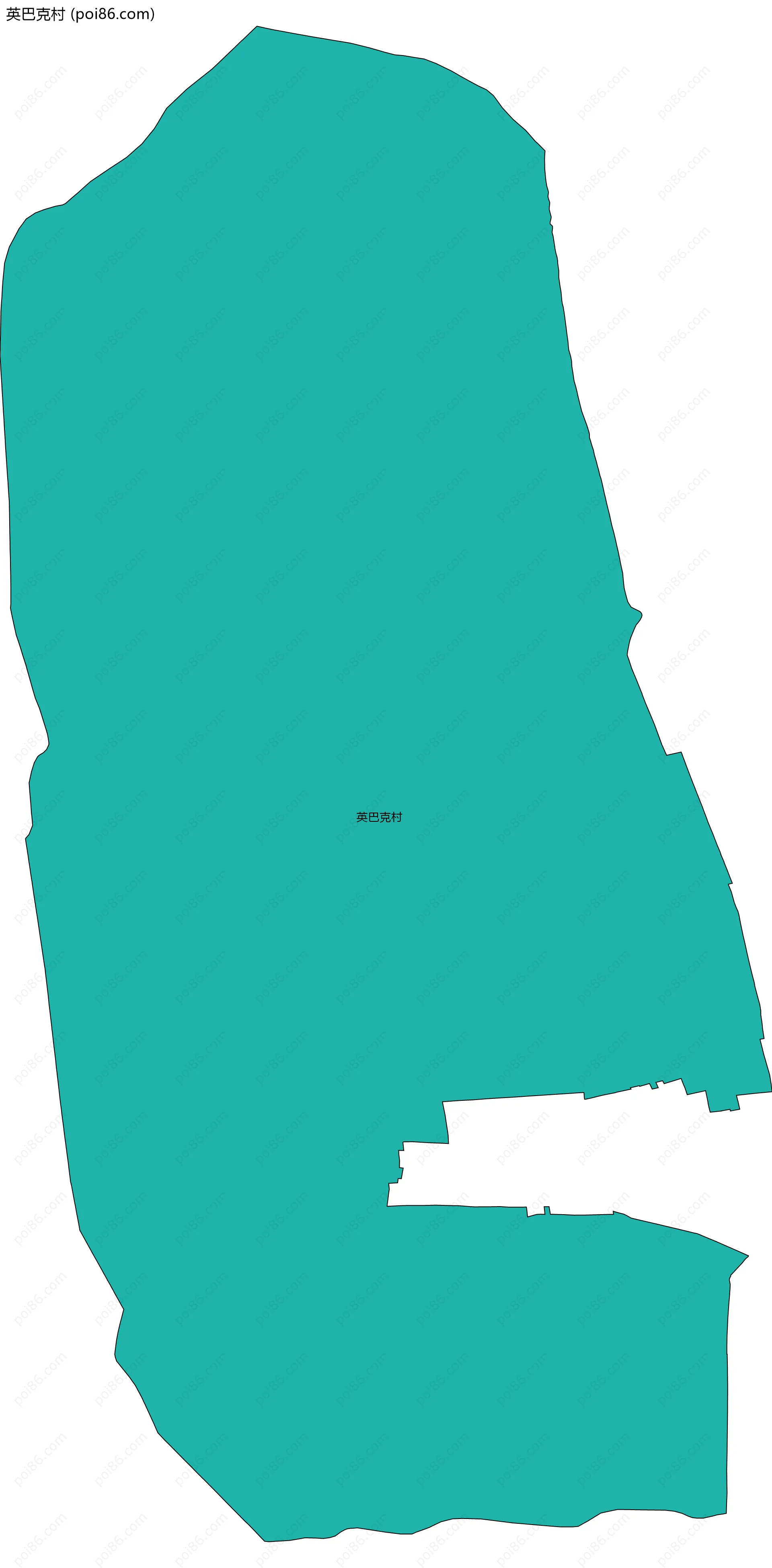 英巴克村边界地图