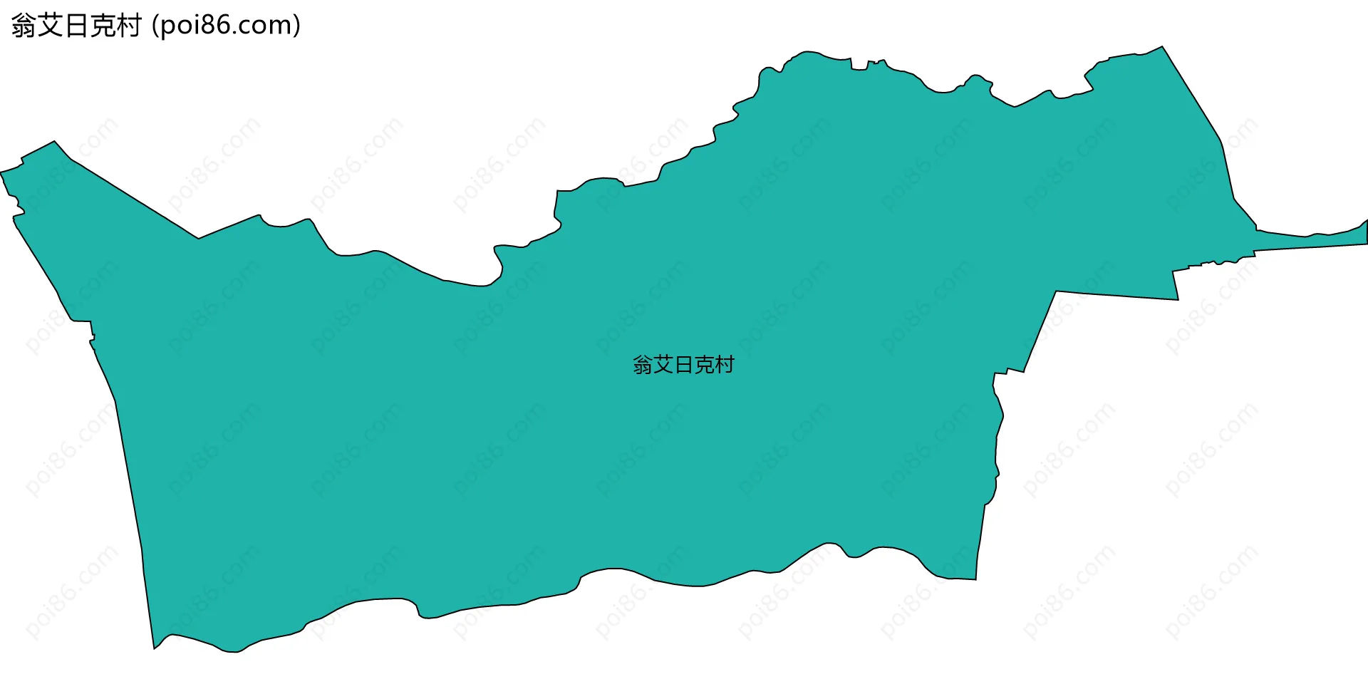 翁艾日克村边界地图