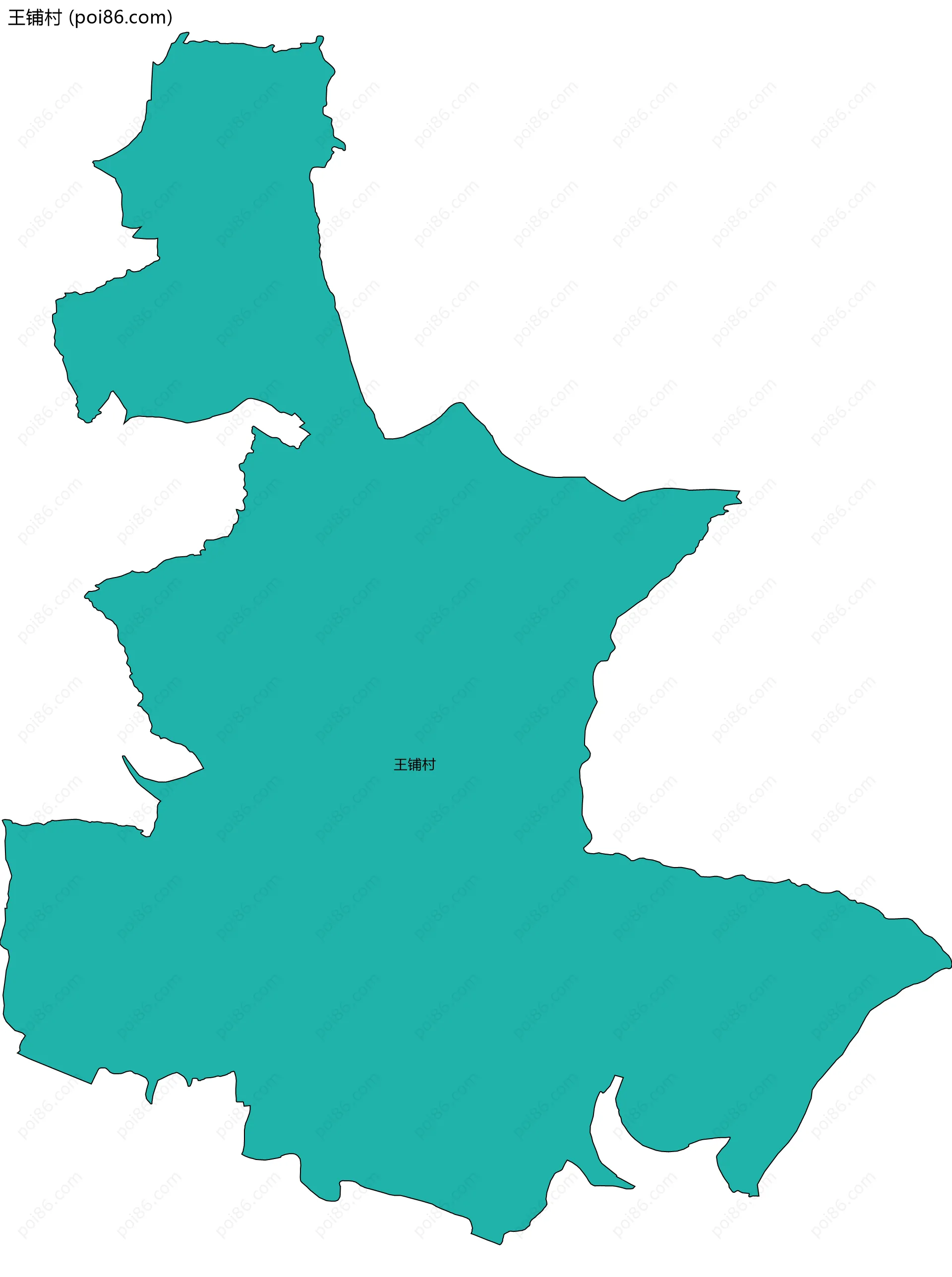 王铺村边界地图