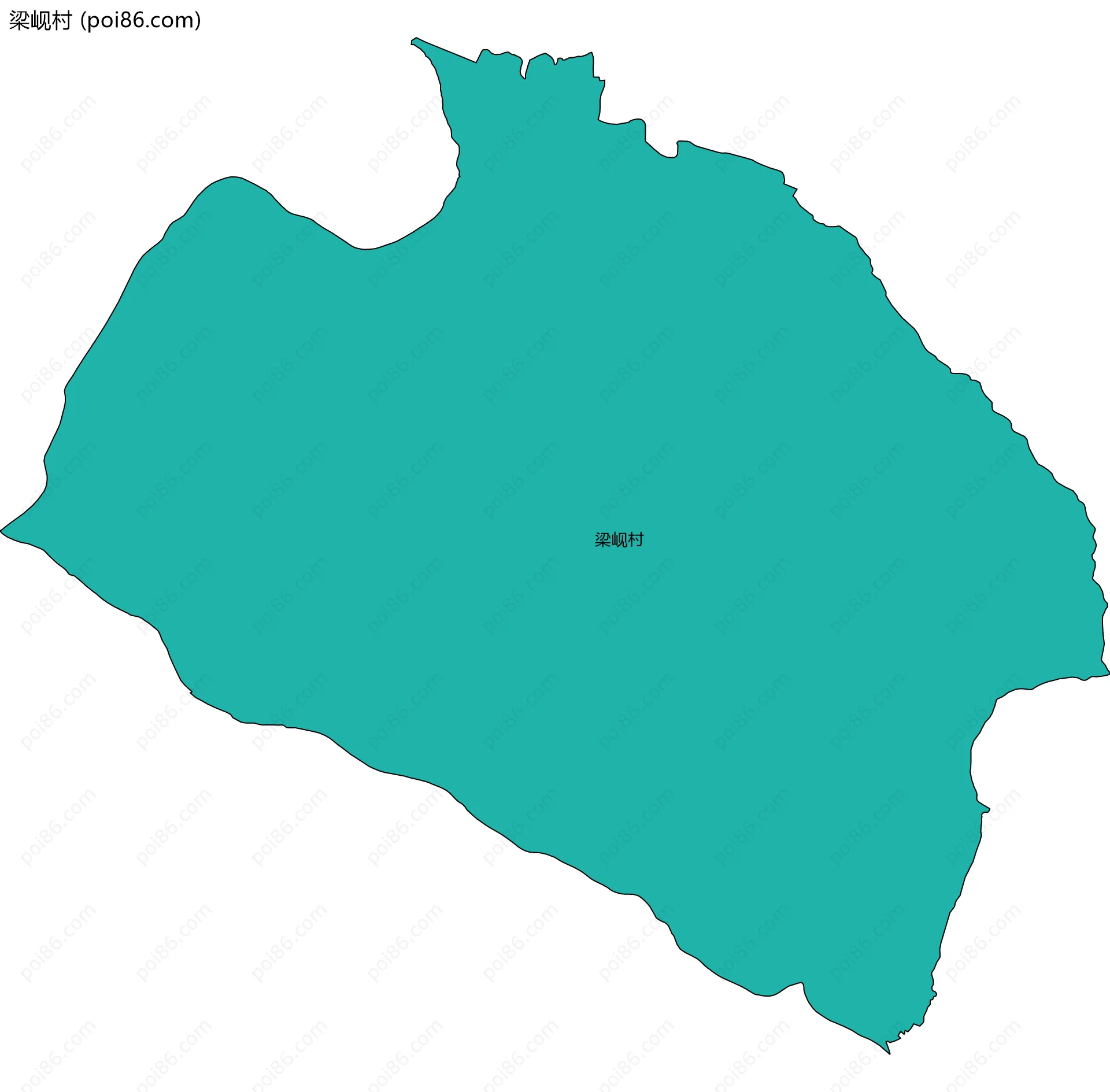 梁岘村边界地图