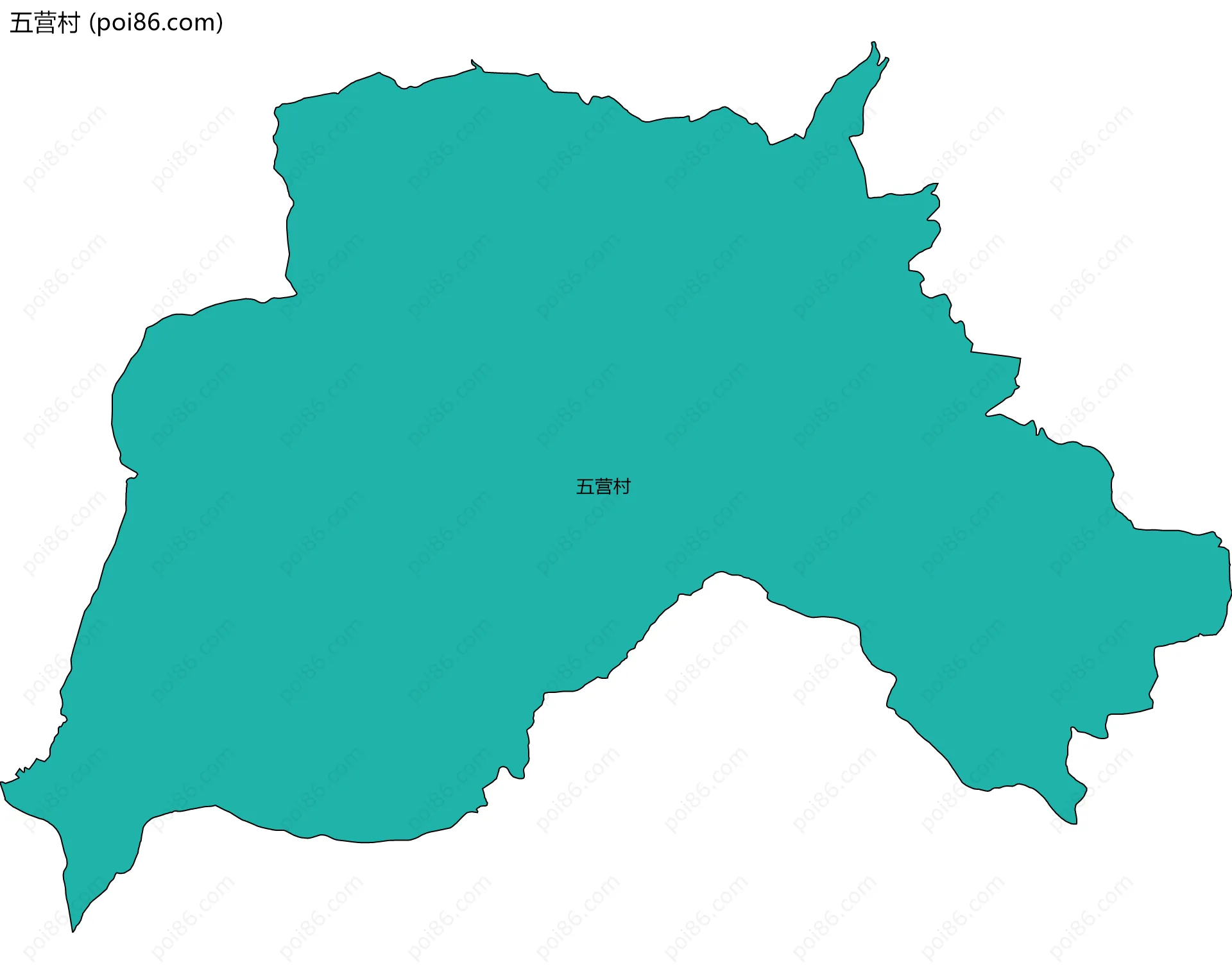 五营村边界地图