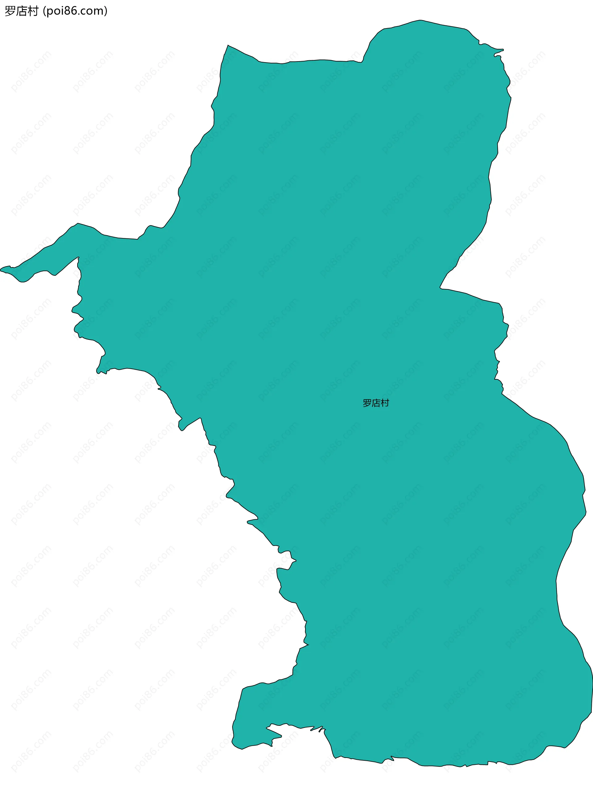 罗店村边界地图