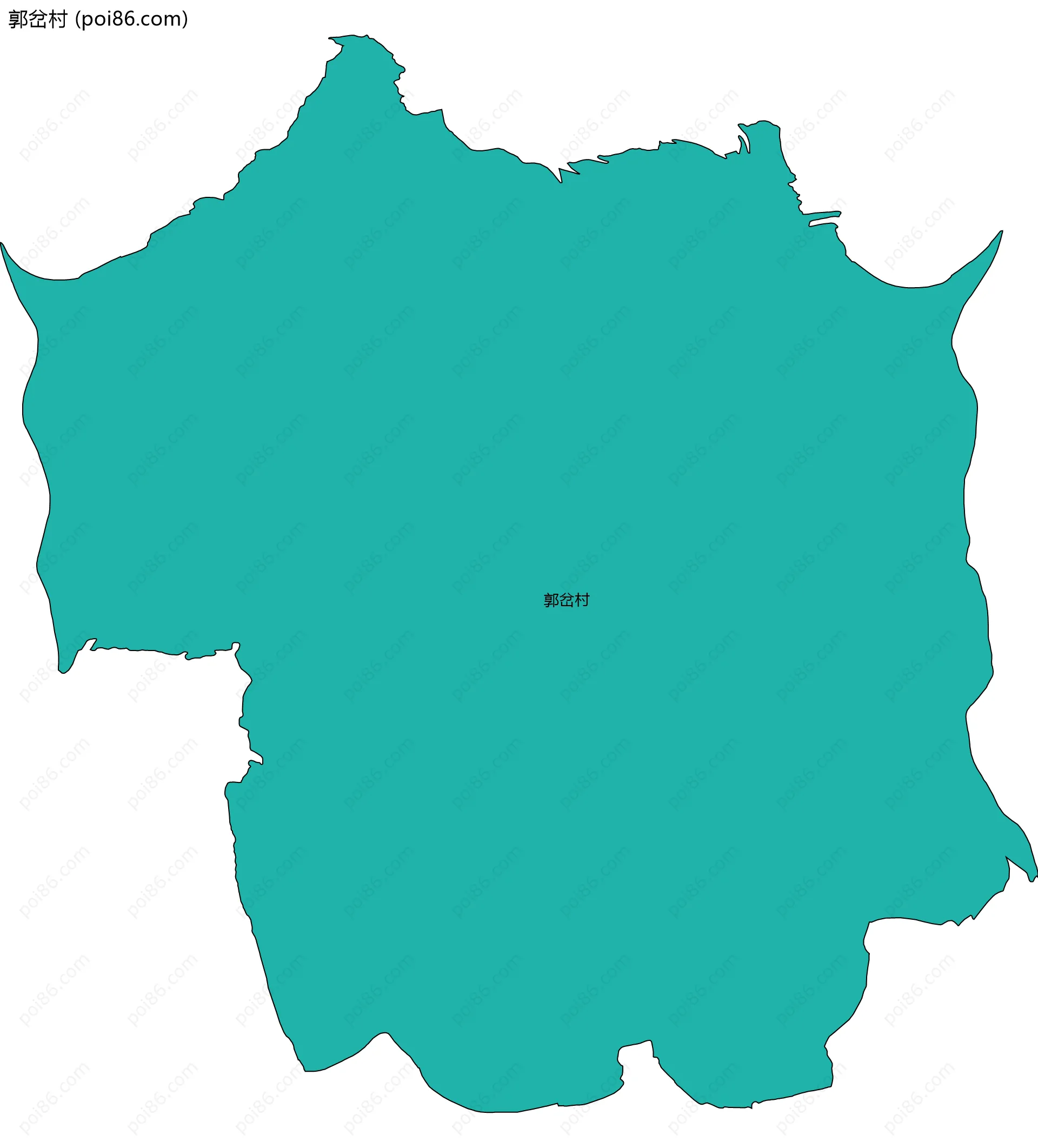 郭岔村边界地图