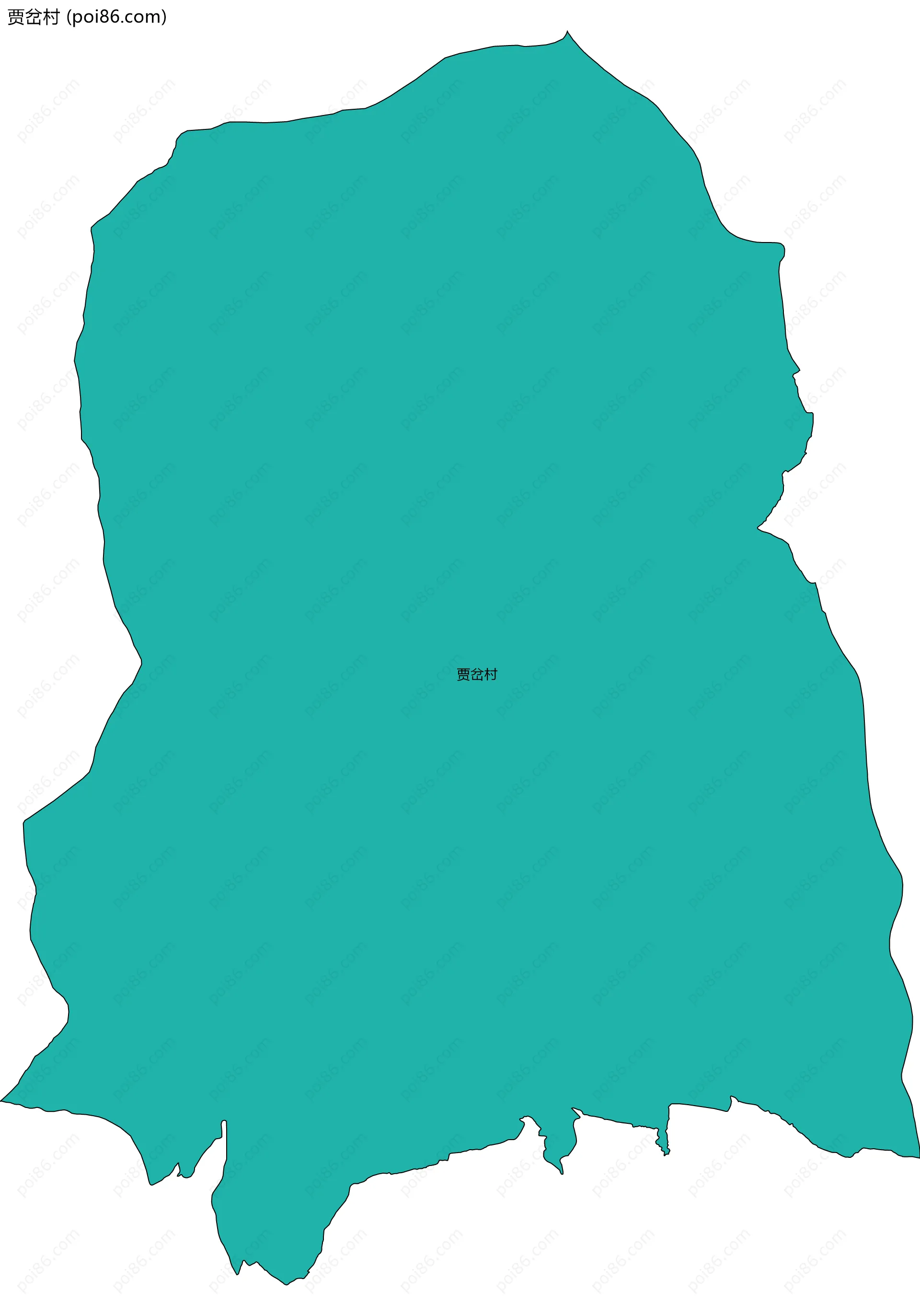 贾岔村边界地图