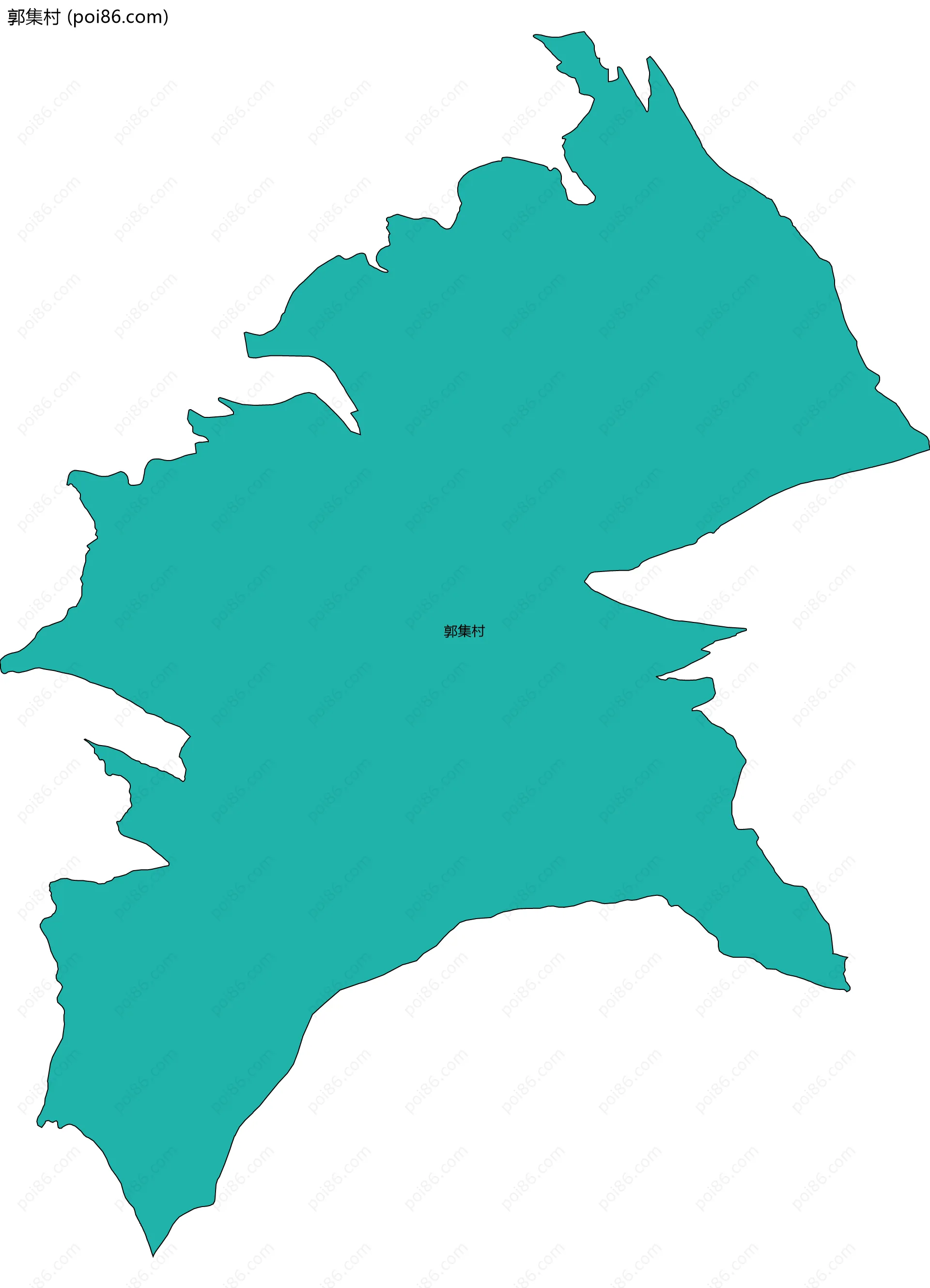 郭集村边界地图