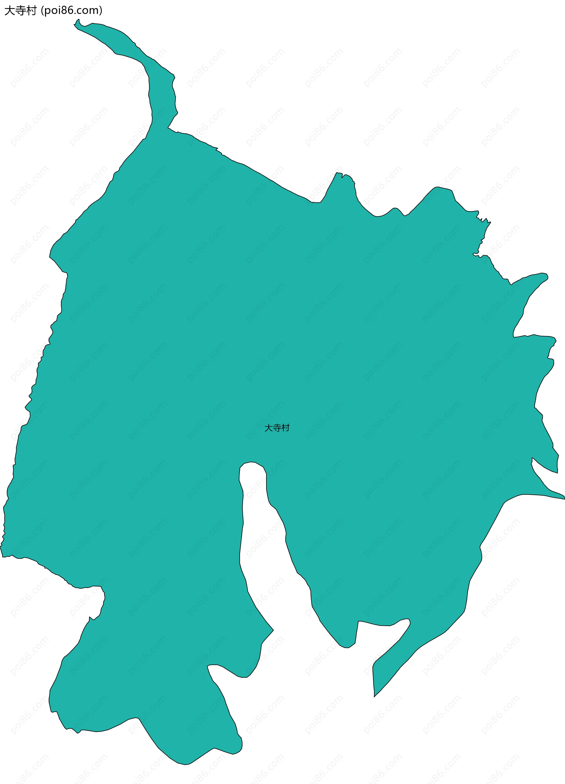 大寺村边界地图
