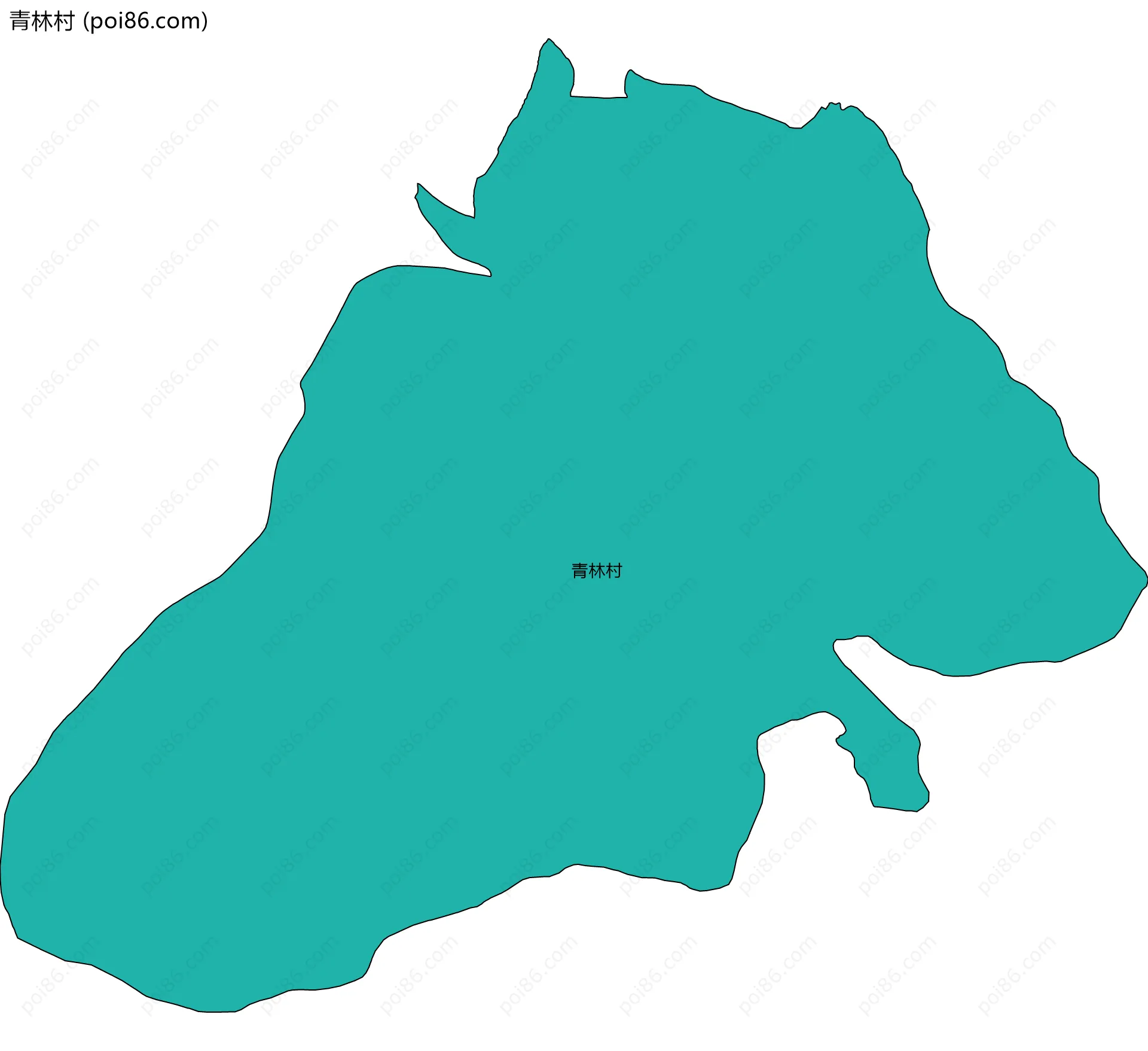 青林村边界地图