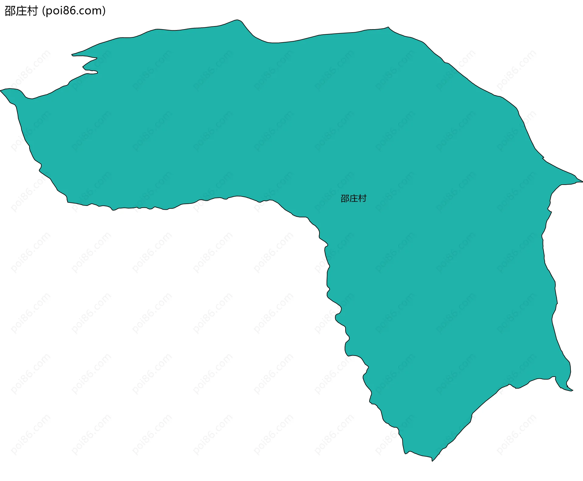 邵庄村边界地图