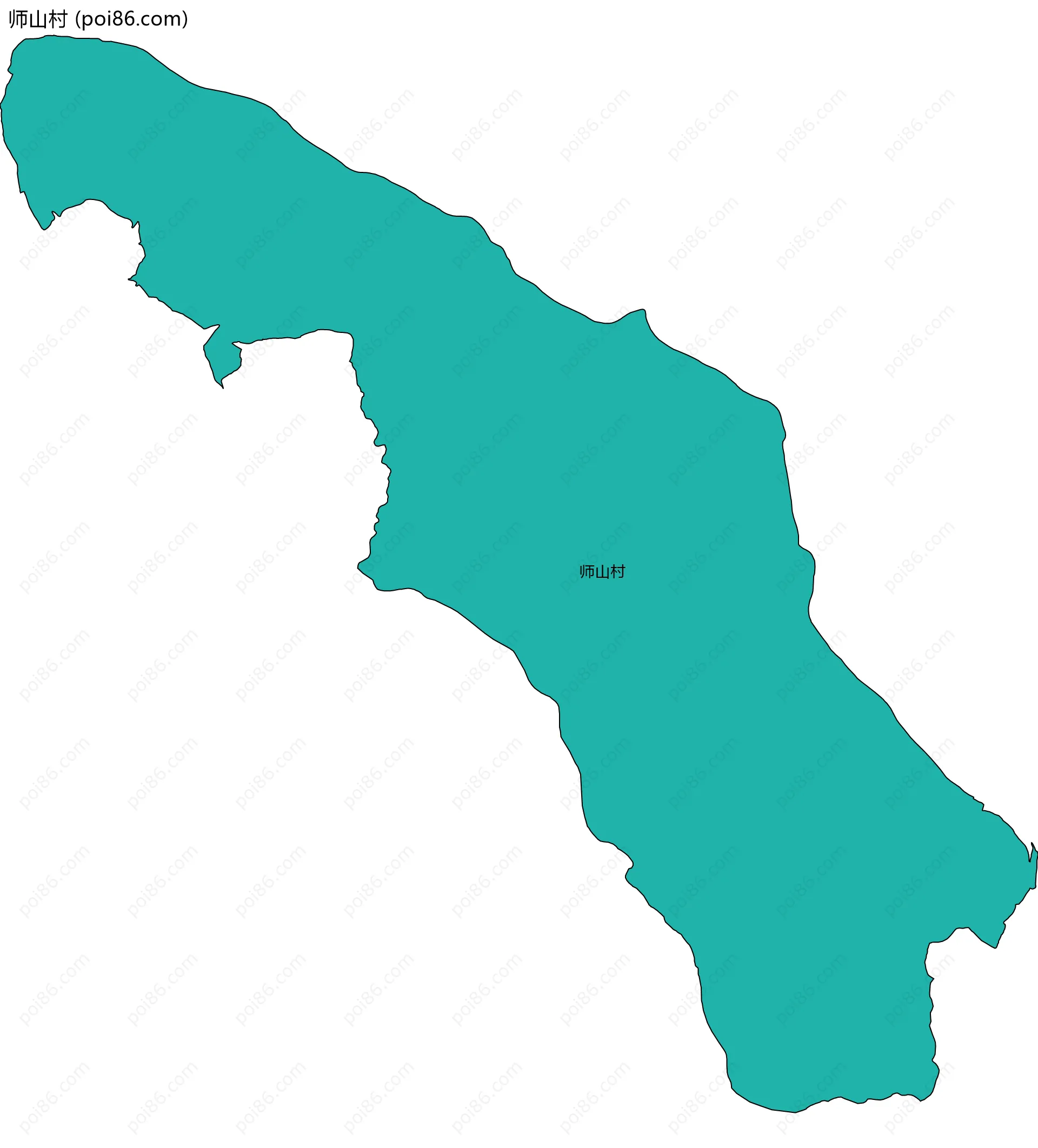 师山村边界地图