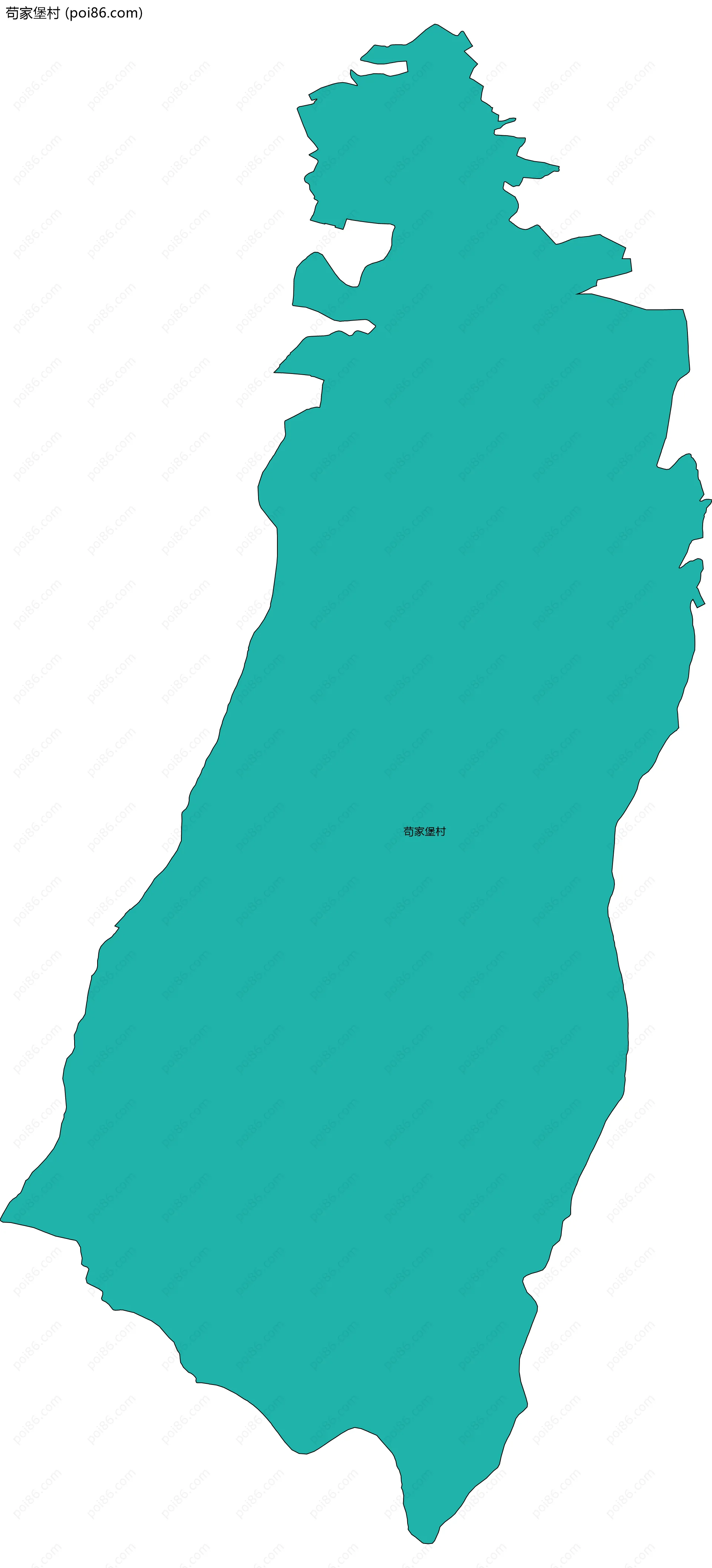 苟家堡村边界地图