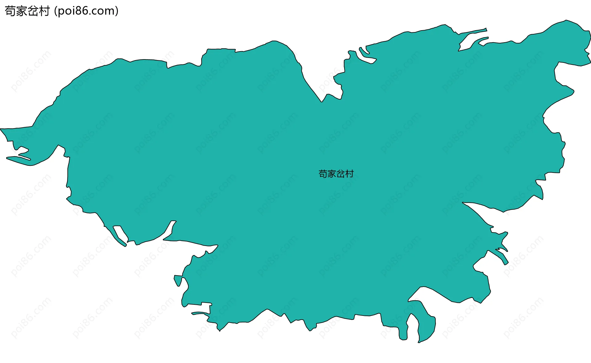 苟家岔村边界地图