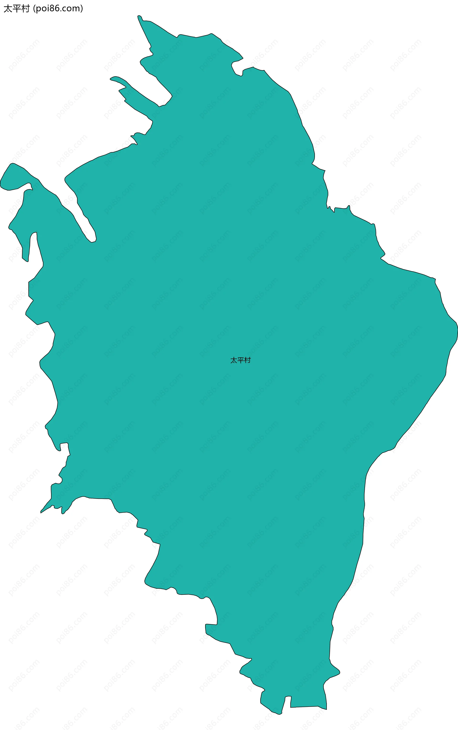 太平村边界地图