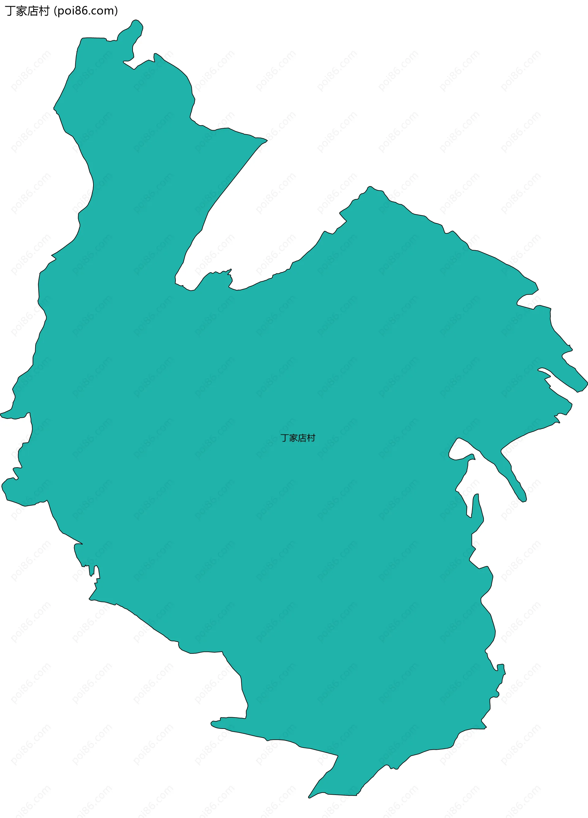 丁家店村边界地图