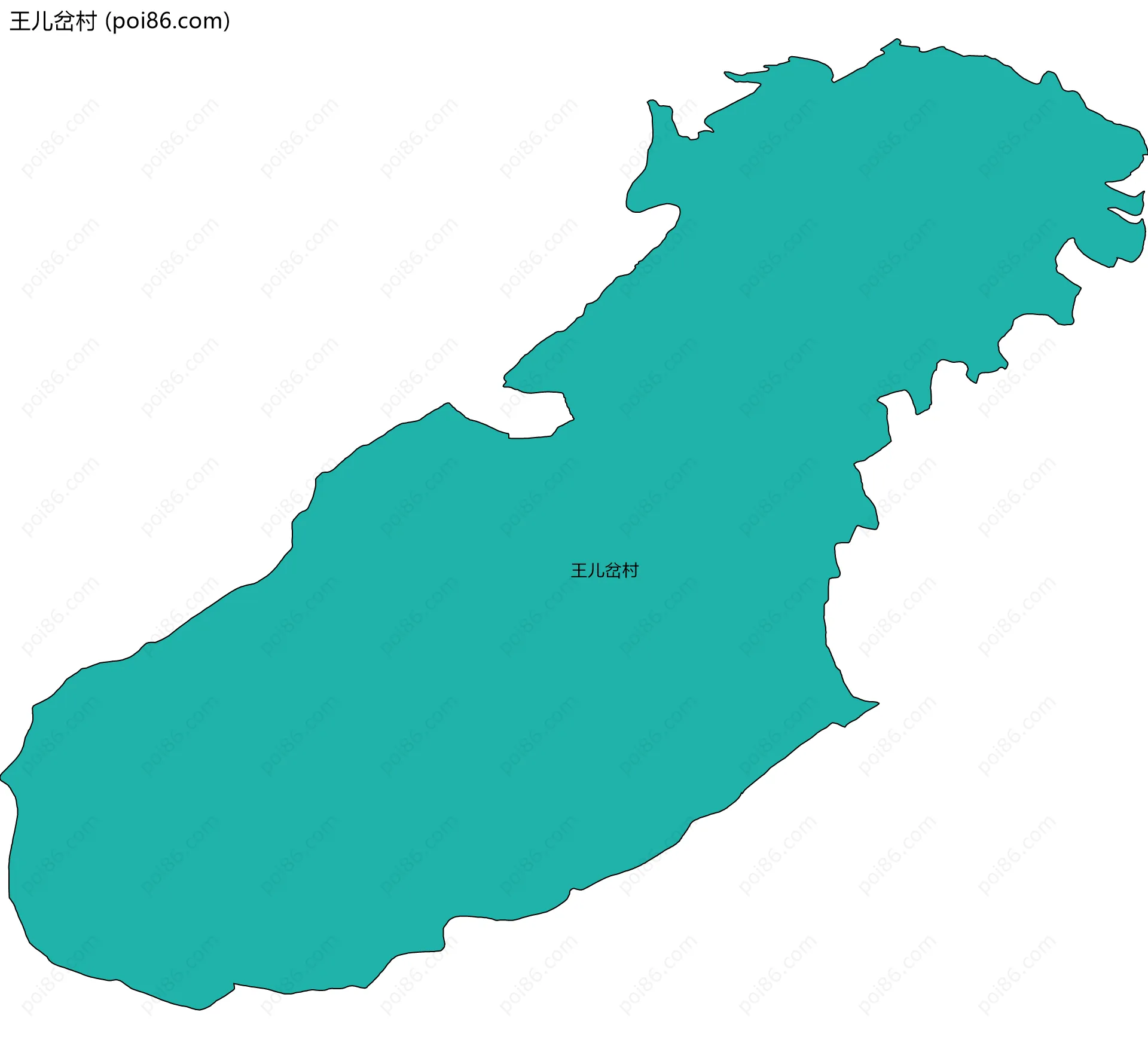 王儿岔村边界地图
