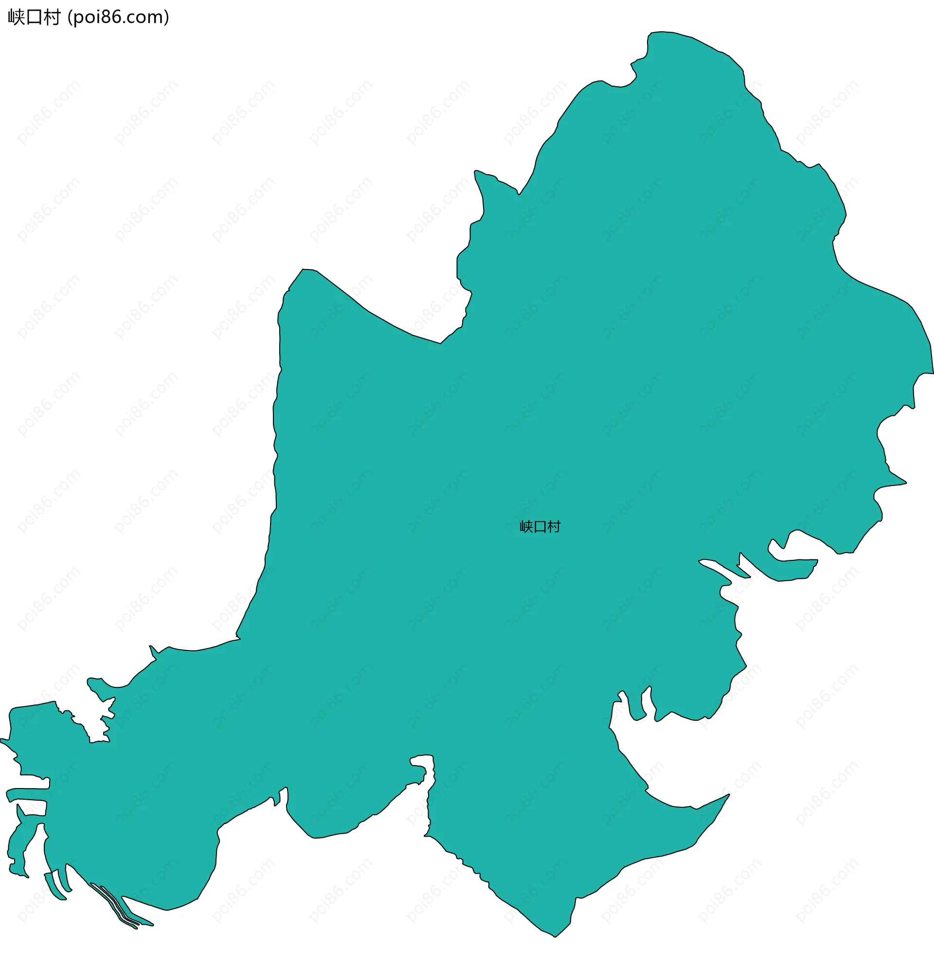 峡口村边界地图