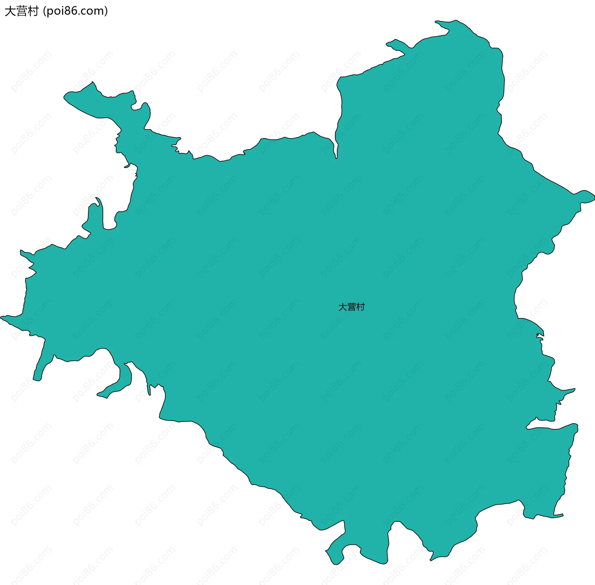 大营村边界地图