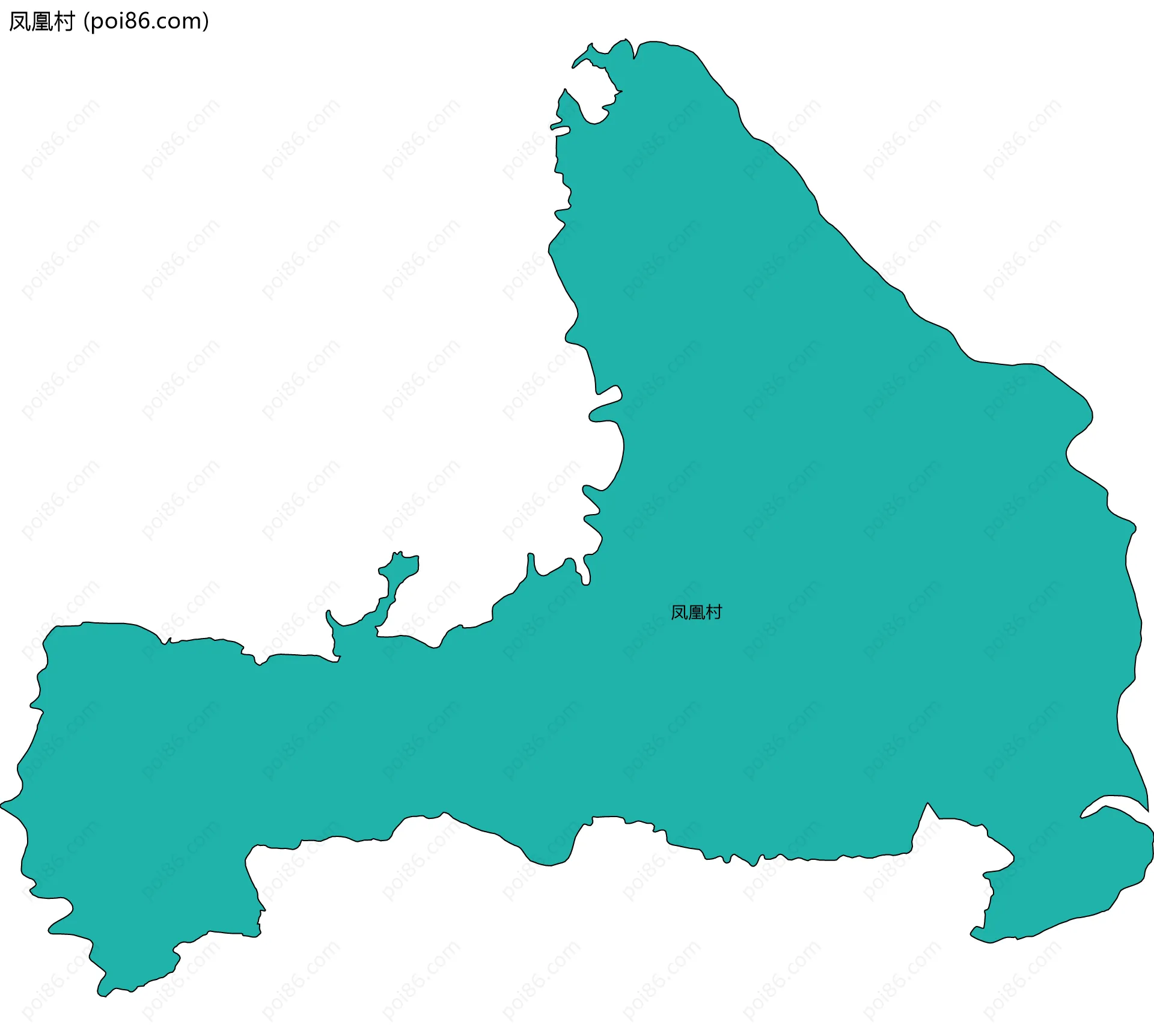 凤凰村边界地图