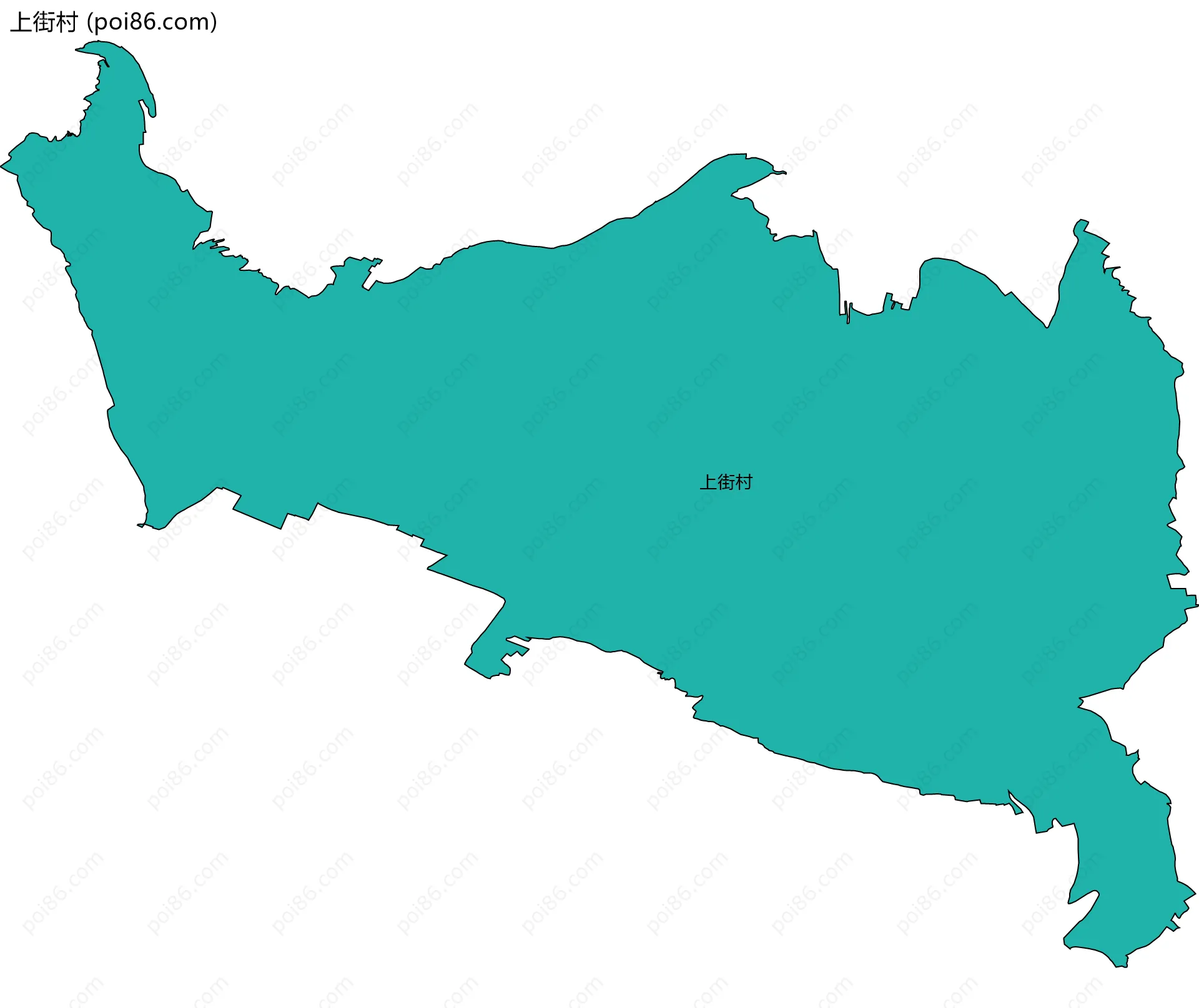 上街村边界地图