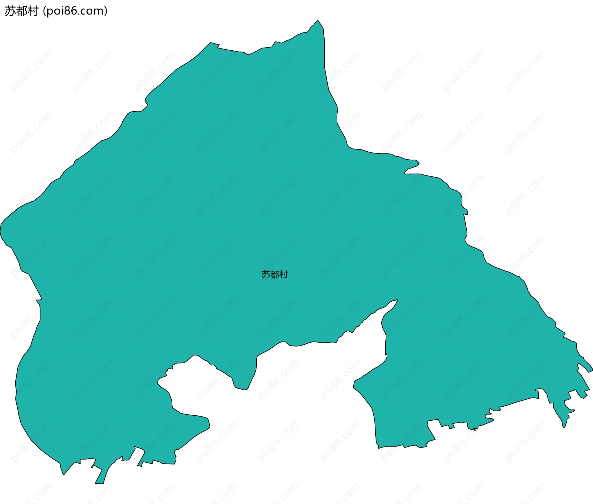 苏都村边界地图