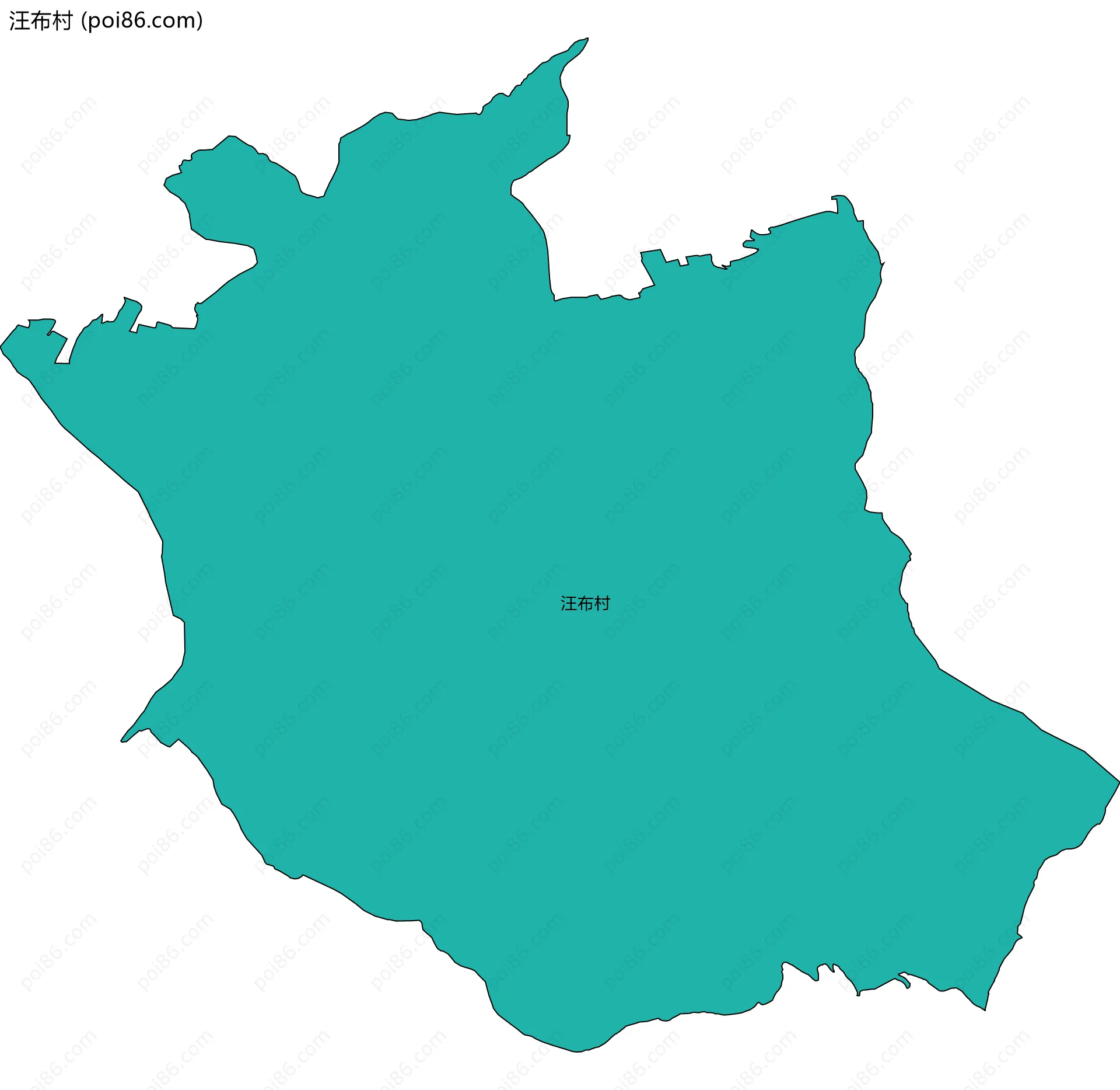 汪布村边界地图