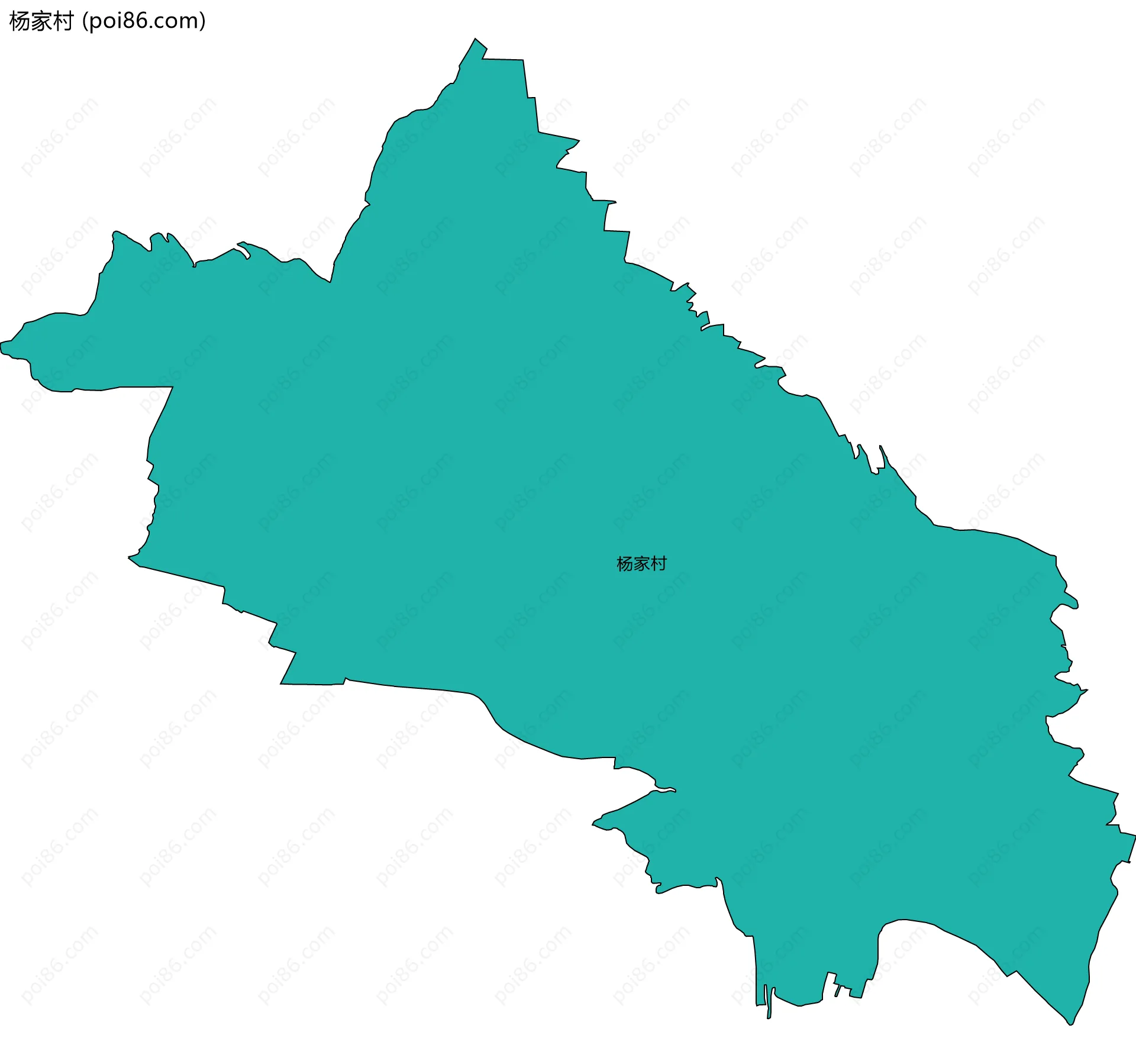 杨家村边界地图