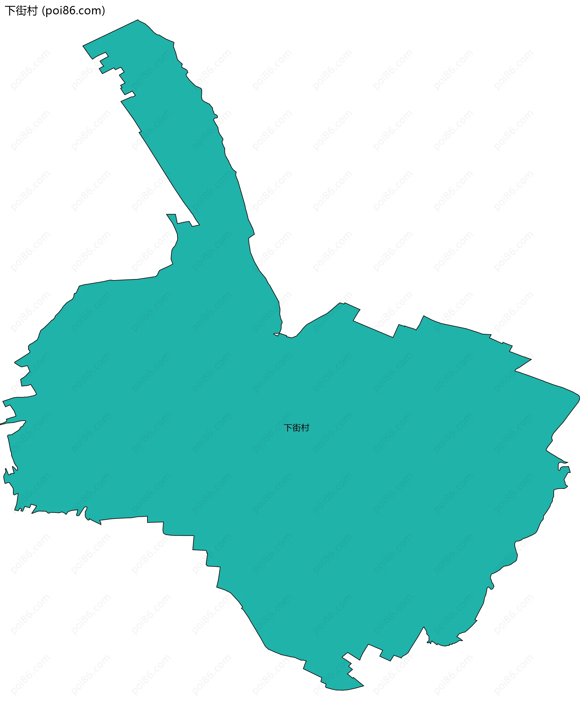 下街村边界地图