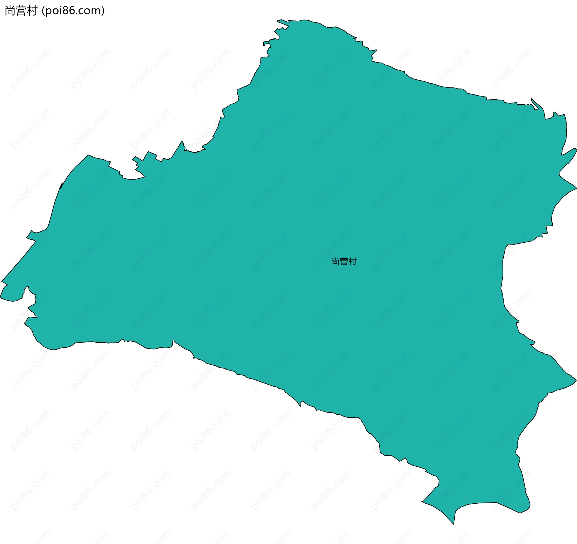 尚营村边界地图