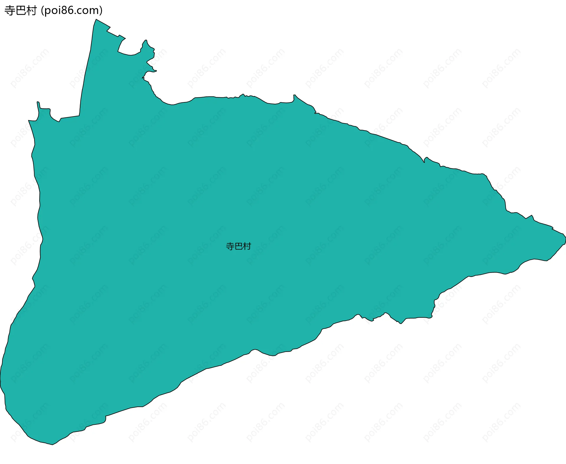 寺巴村边界地图