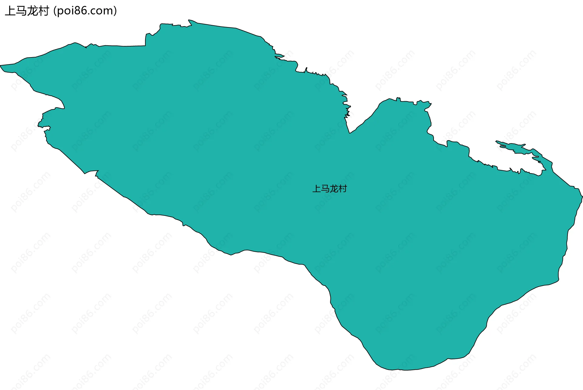 上马龙村边界地图