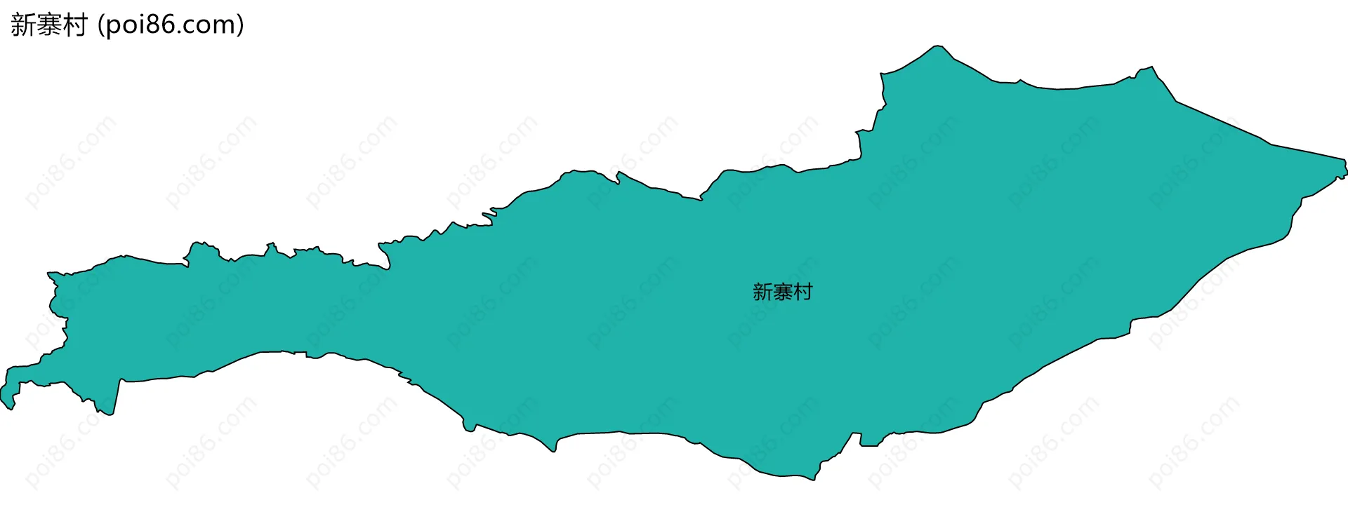 新寨村边界地图