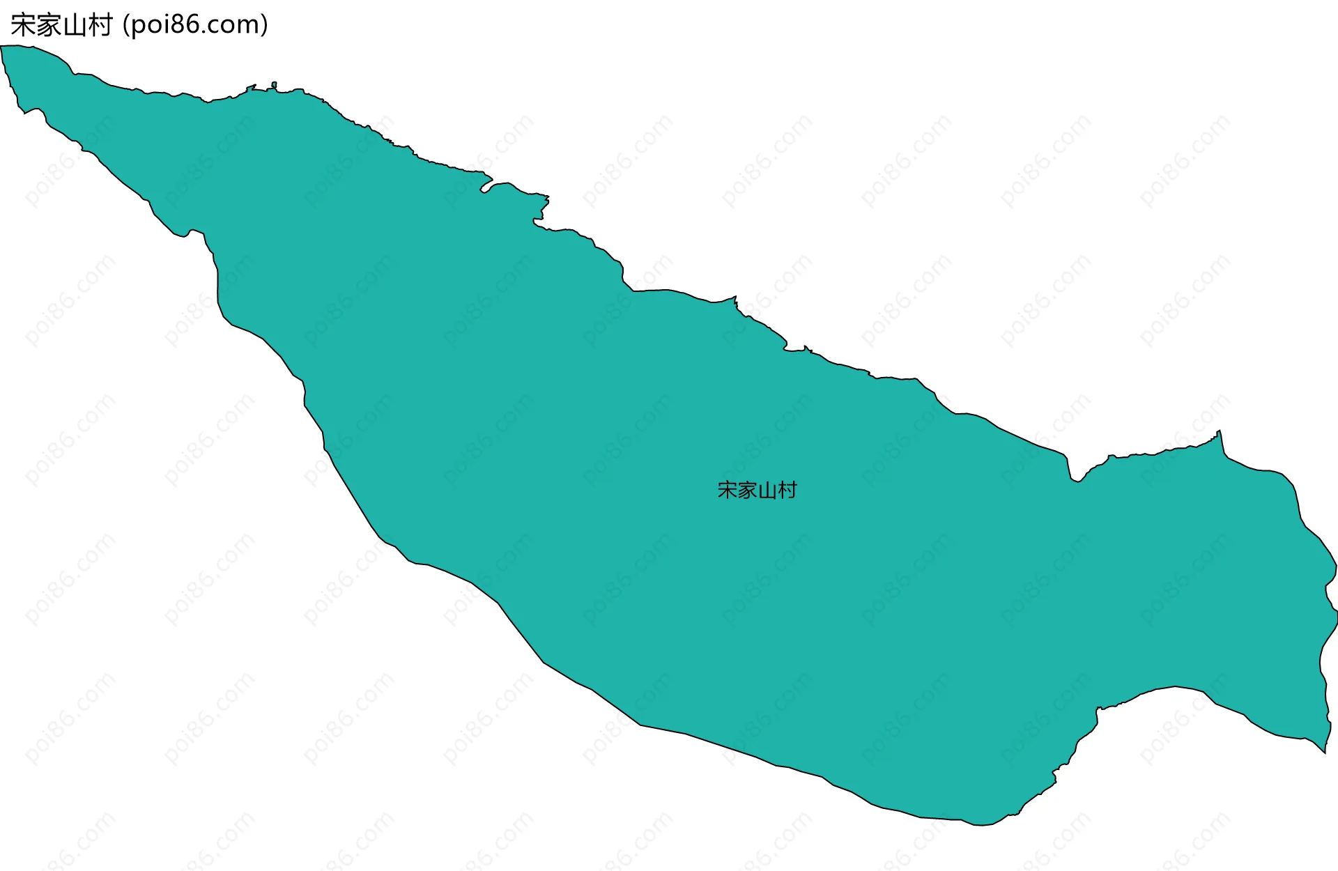 宋家山村边界地图