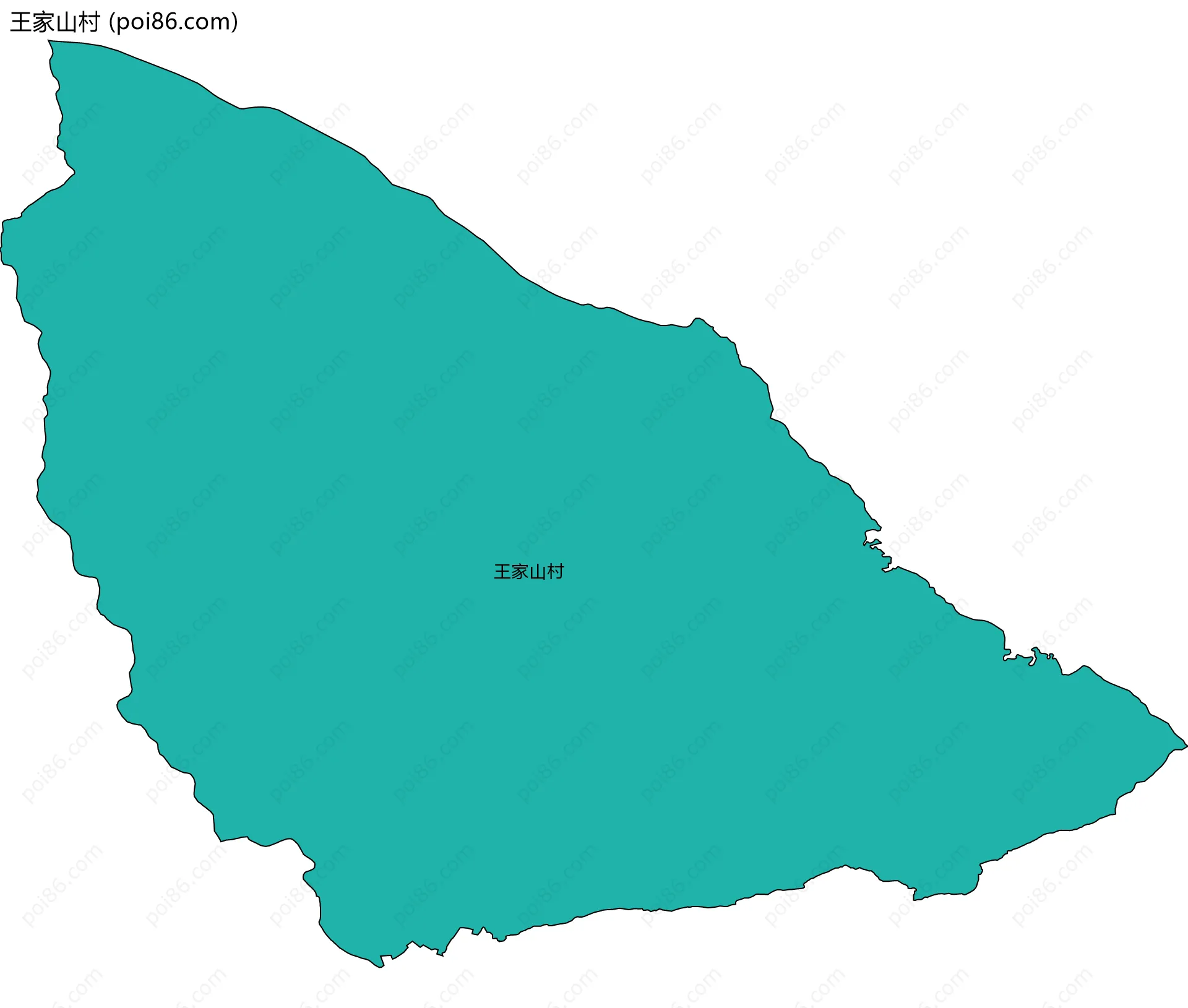 王家山村边界地图