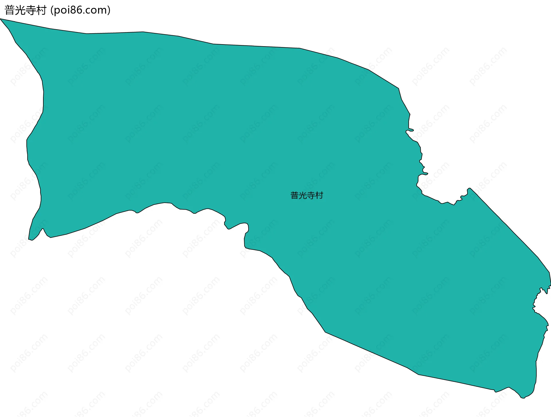 普光寺村边界地图