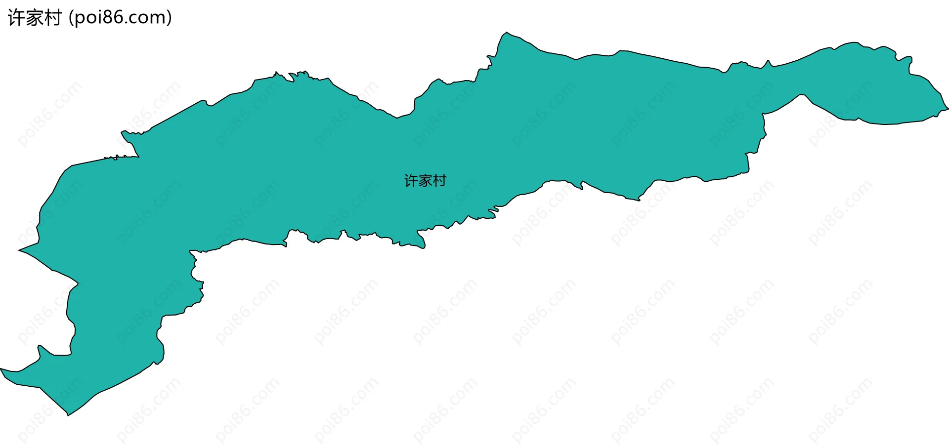 许家村边界地图