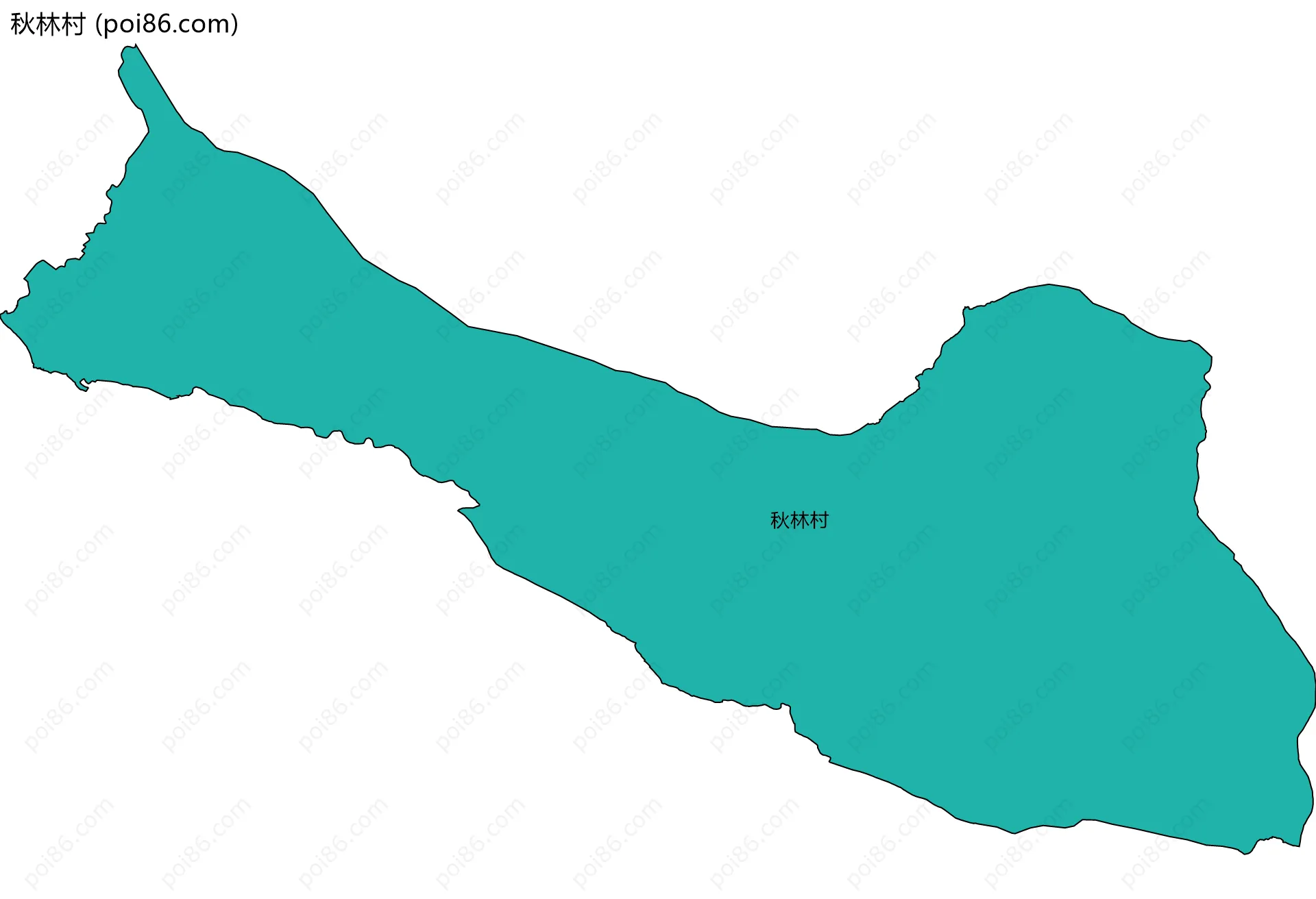 秋林村边界地图