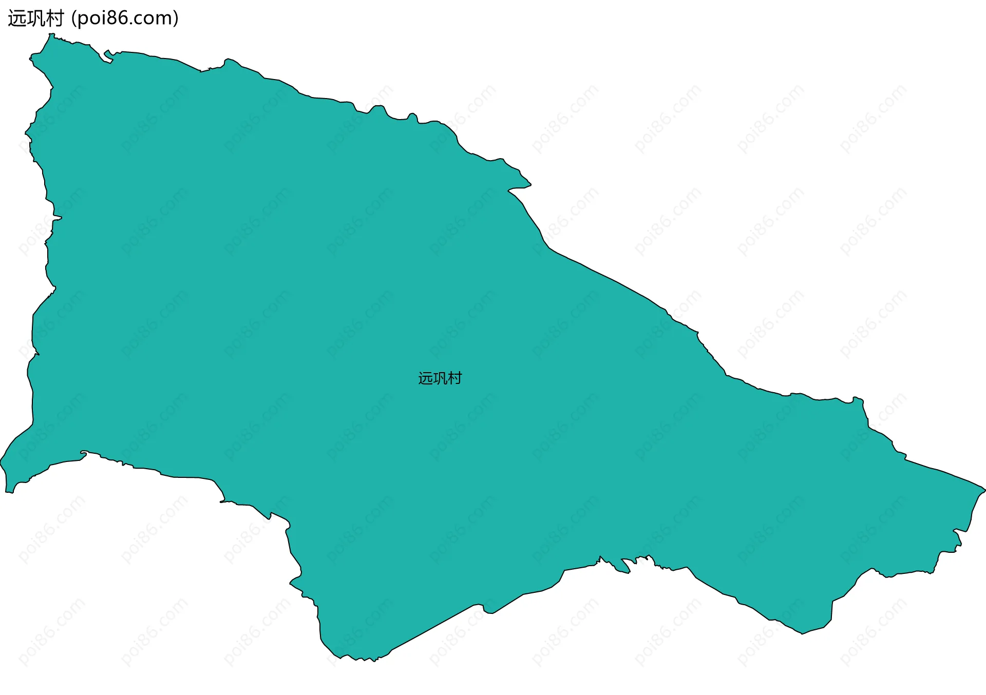 远巩村边界地图