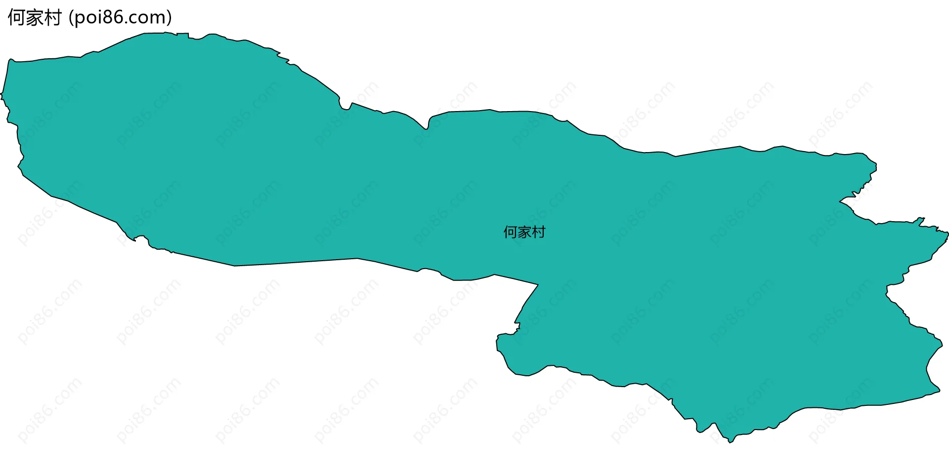 何家村边界地图