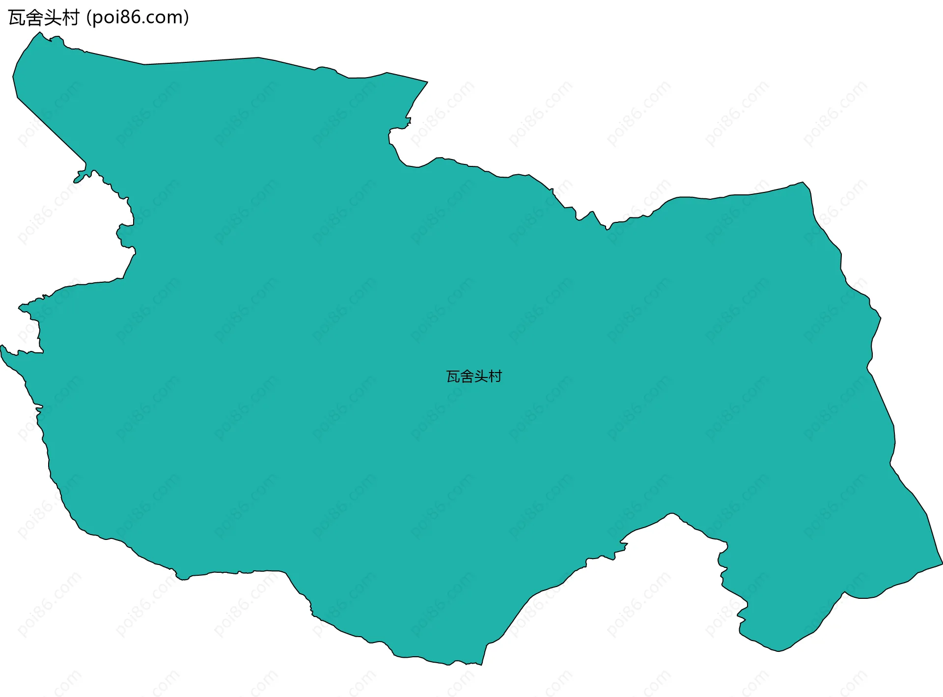 瓦舍头村边界地图