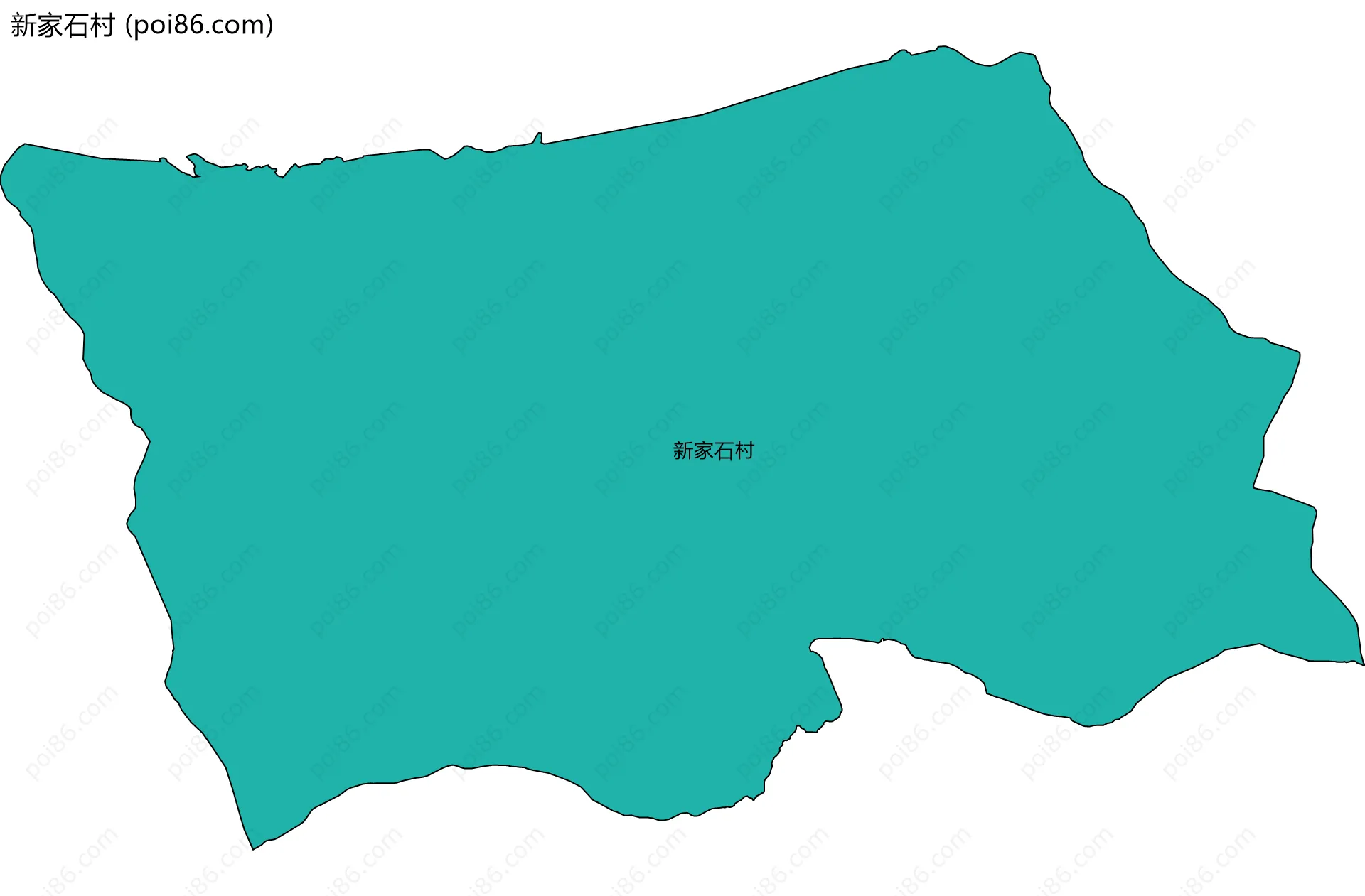 新家石村边界地图
