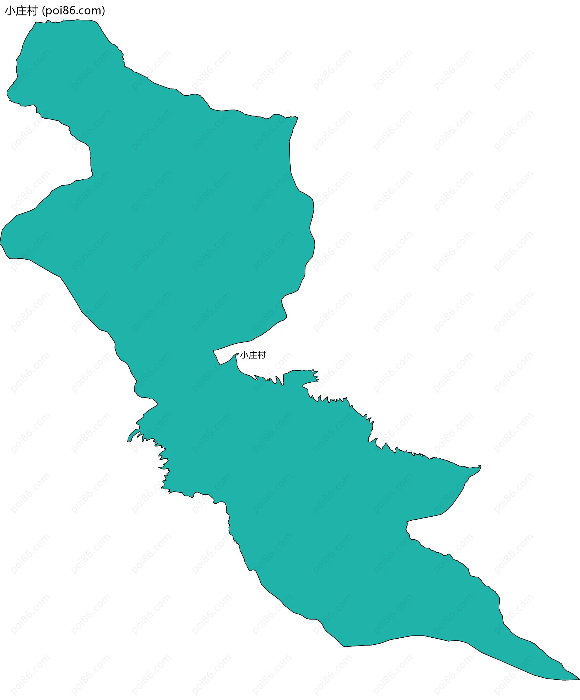 小庄村边界地图