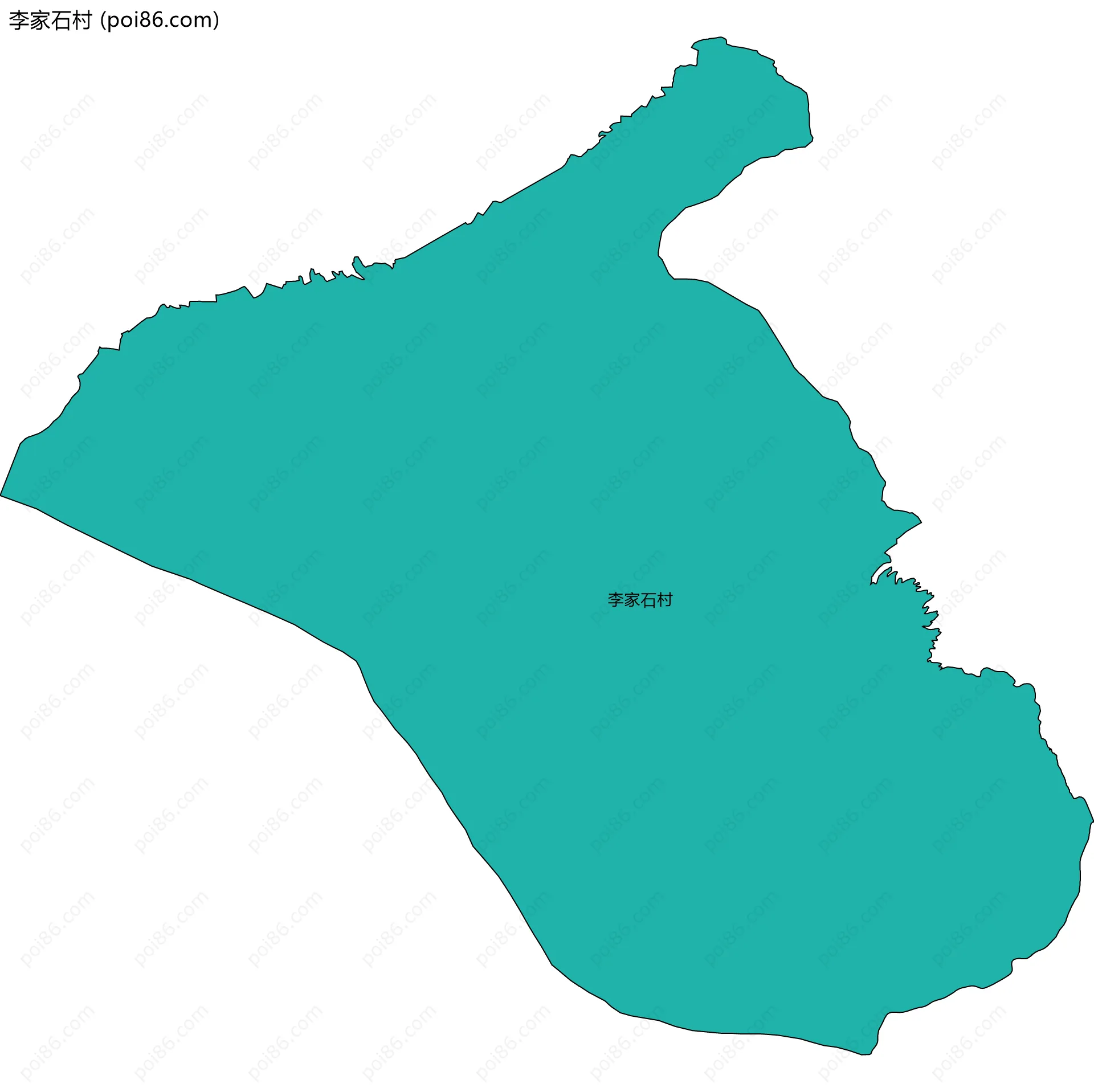 李家石村边界地图